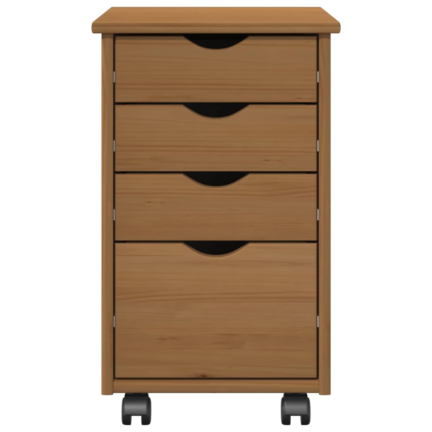 Rolling Cabinet MOSS Honey Brown 34 x 39 x 56 cm