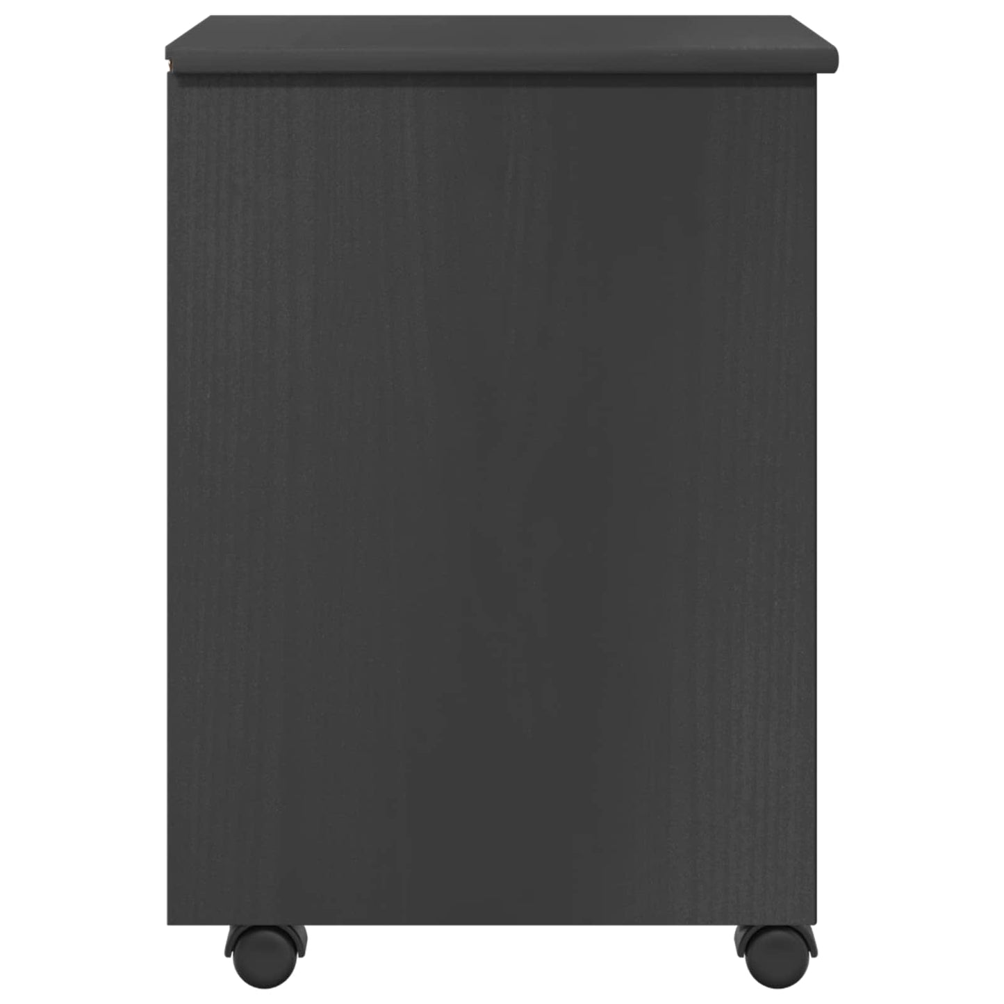 Rolling Cabinet with Wheel Grey 34 x 39 x 56 cm Solid Pine Wood