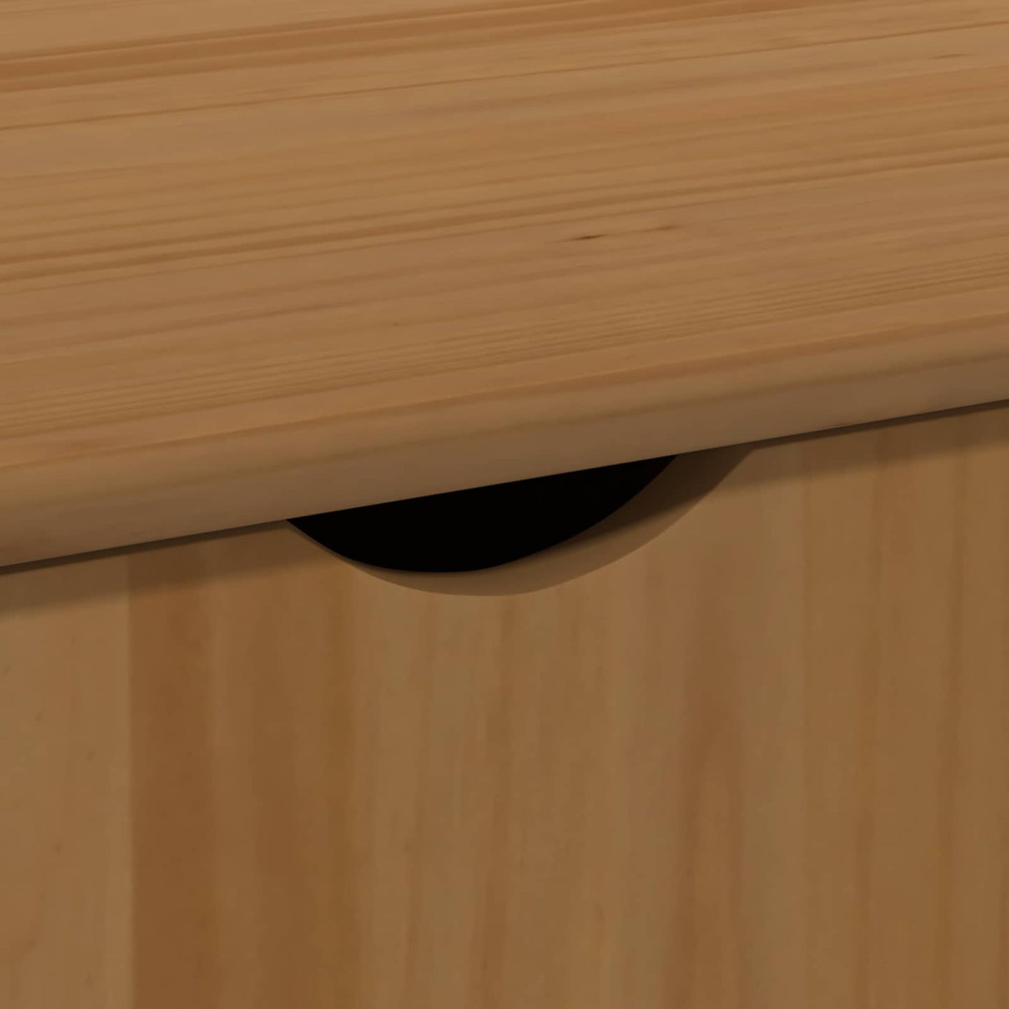 Rolling Cabinet Honey Brown 100 x 39 x 65.5 cm Solid Pine Wood