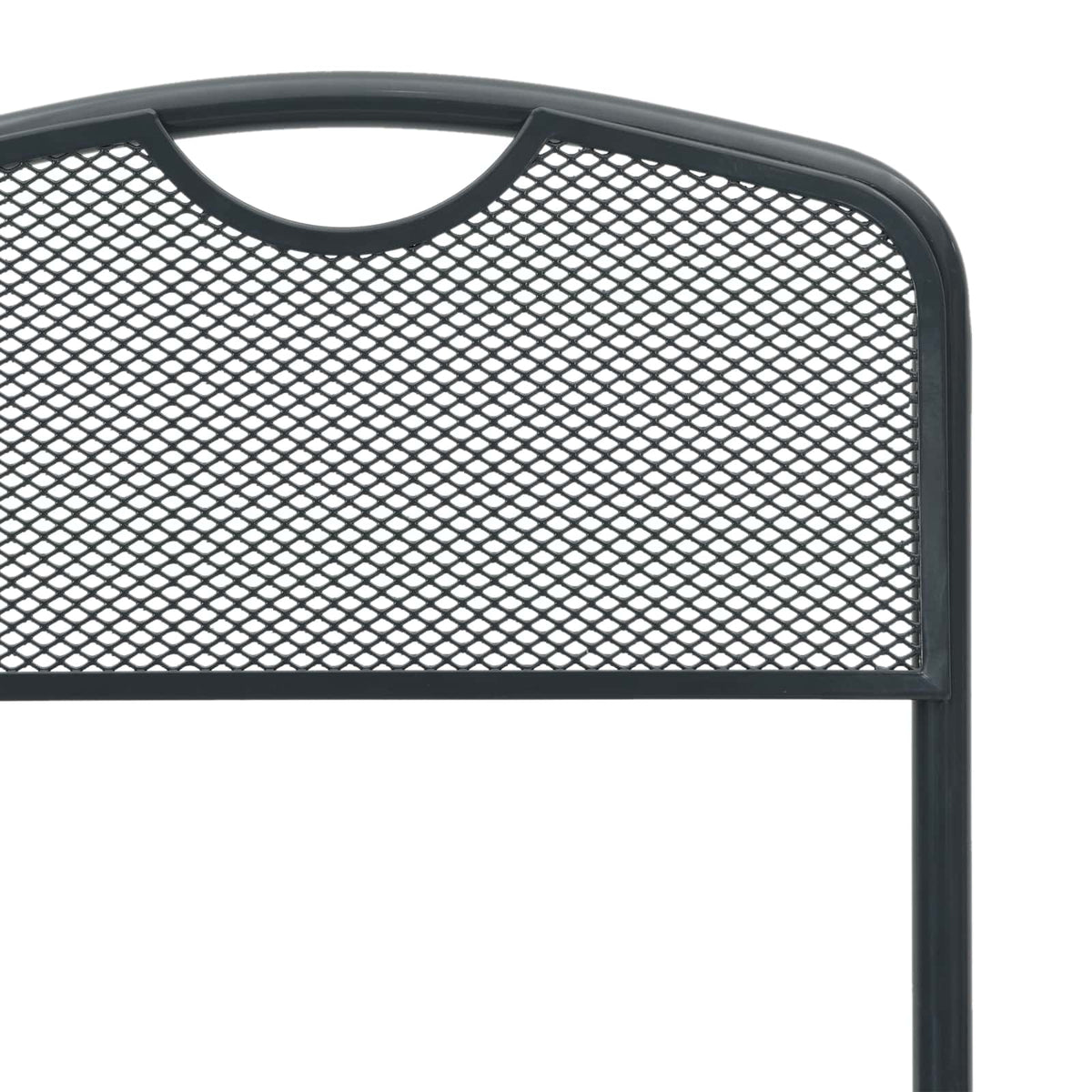Garden Chairs 2 pcs Anthracite Iron Convertible