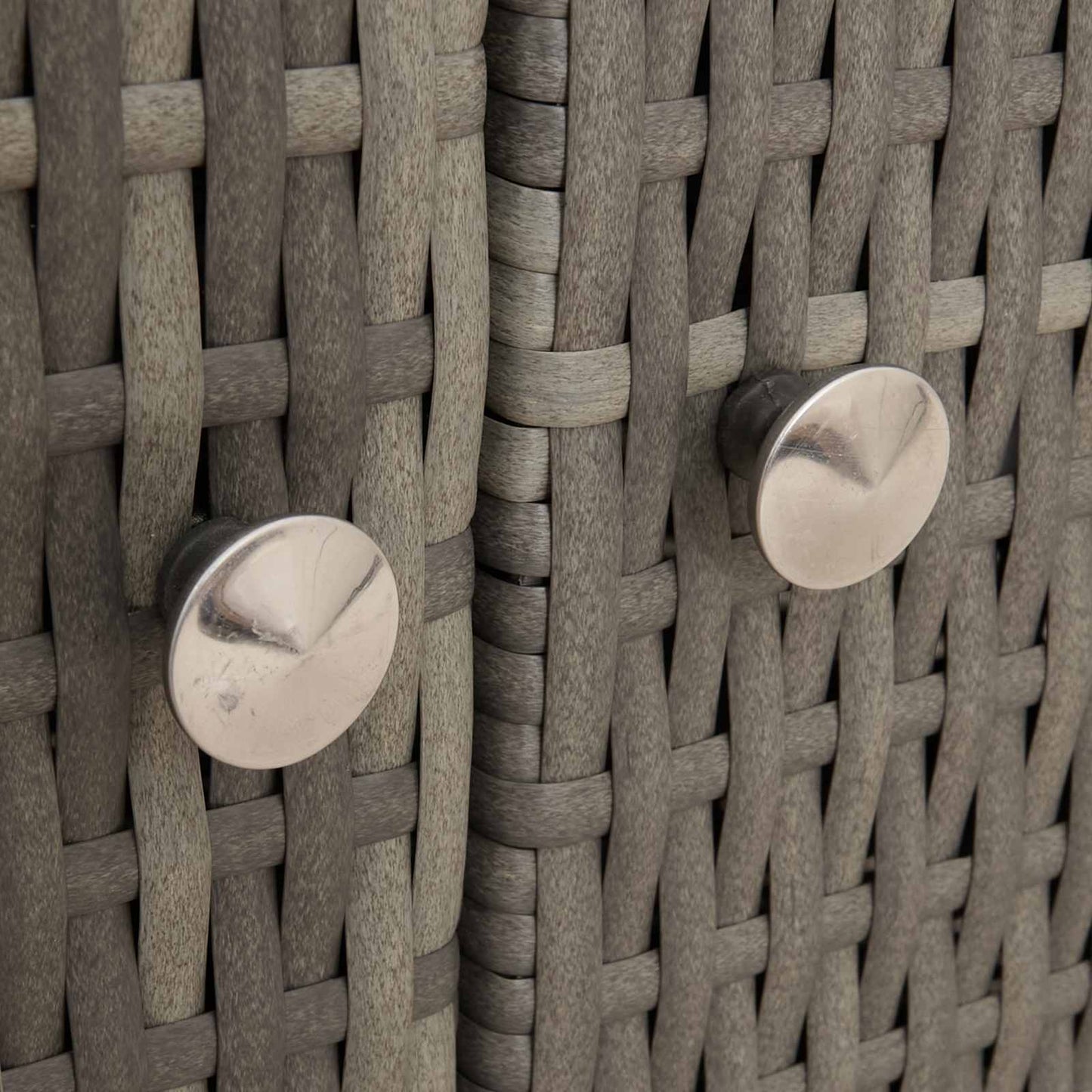 Cabinet Grey 70 x 50 x 87 cm Polyester and Roly Ratten