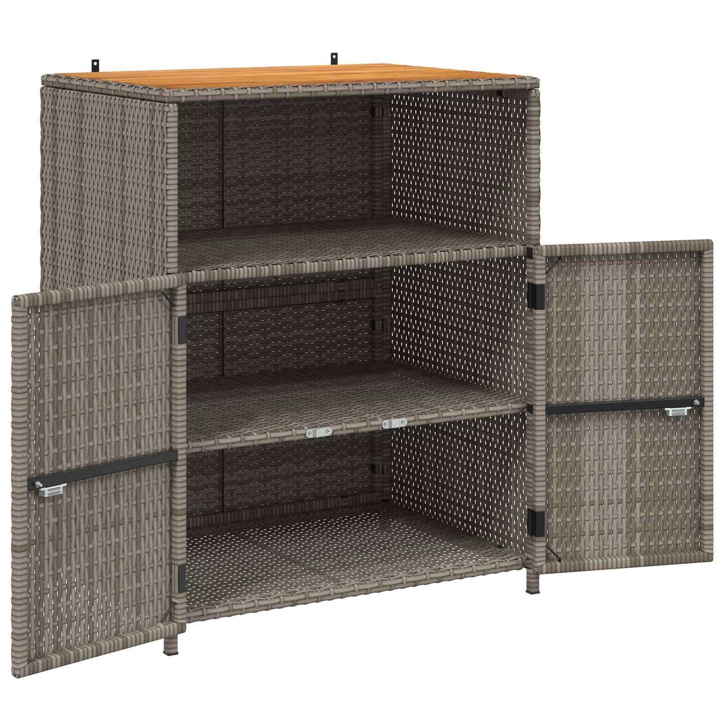 Cabinet Grey 70 x 50 x 87 cm Polyester and Roly Ratten