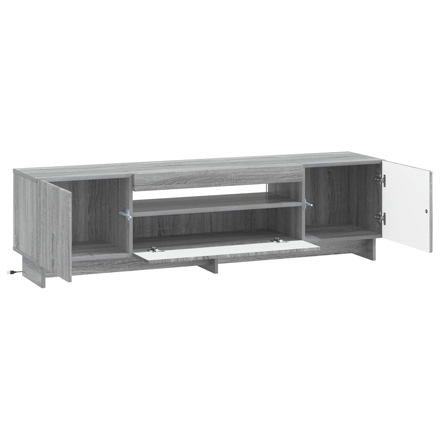 LED TV Cabinet Grey Sonoma Engineered Wood