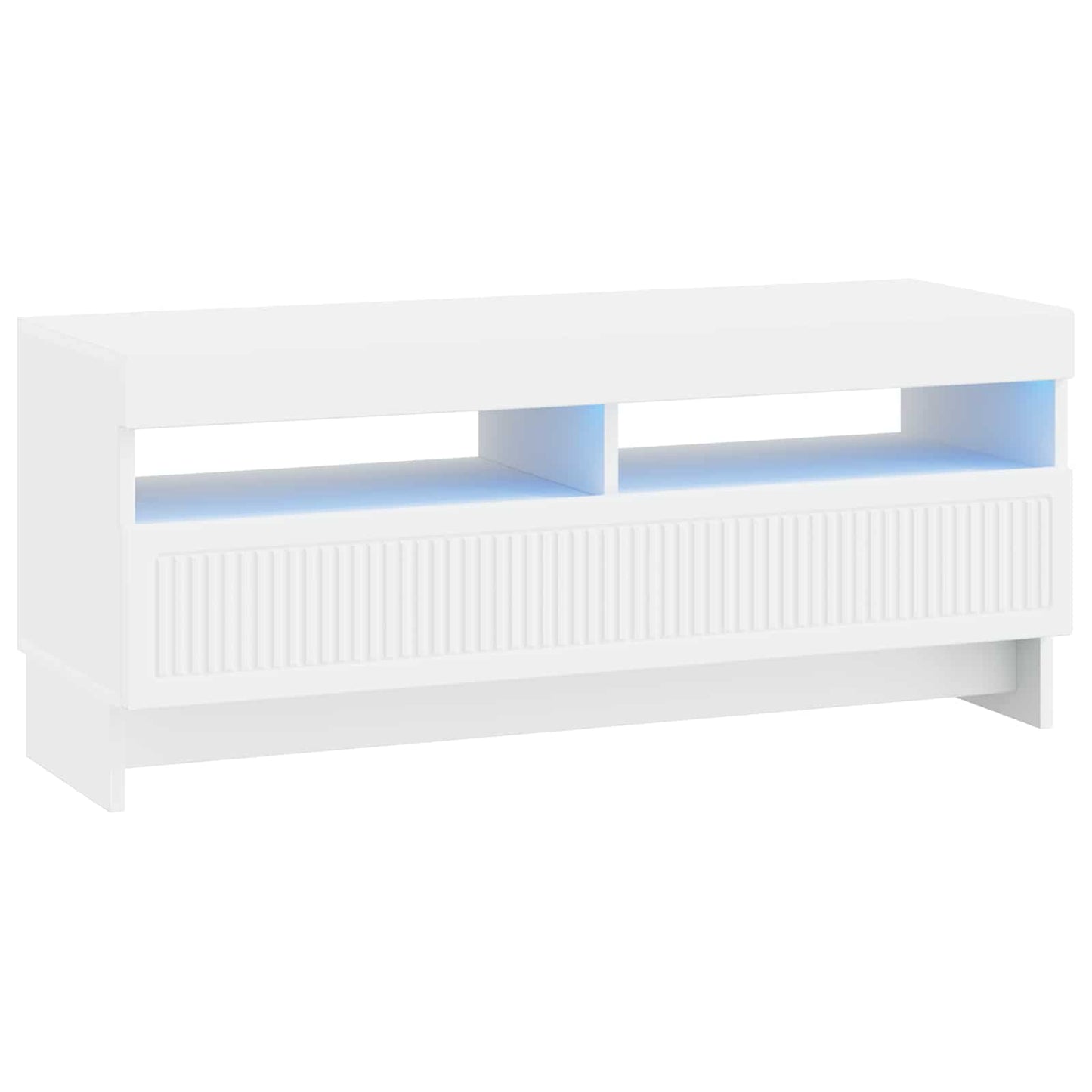 LED TV Cabinet White Engineered Wood