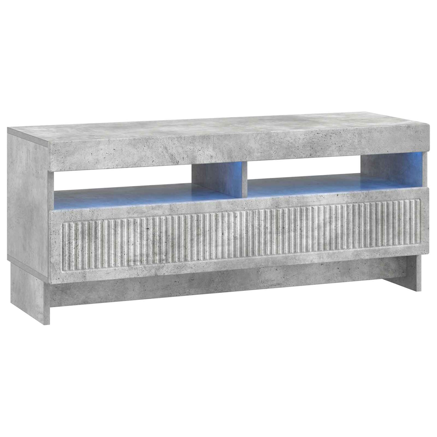 LED TV Cabinet Concrete Grey Engineered Wood