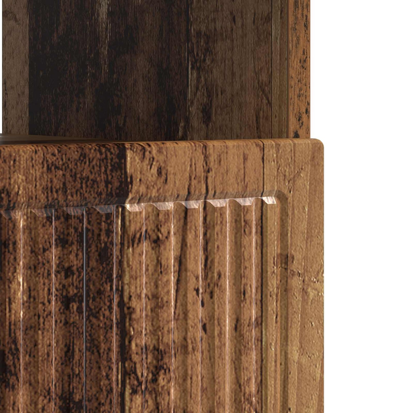 LED TV Cabinet Old Wood Engineered Wood