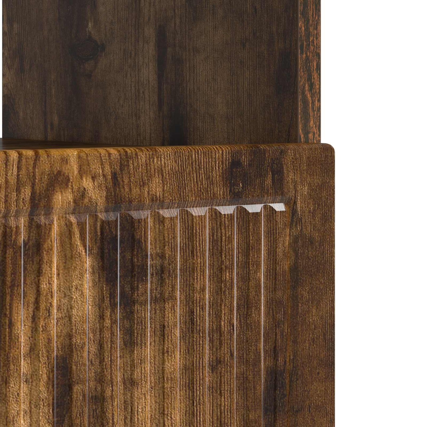 LED TV Cabinet Smoked Oak Engineered Wood