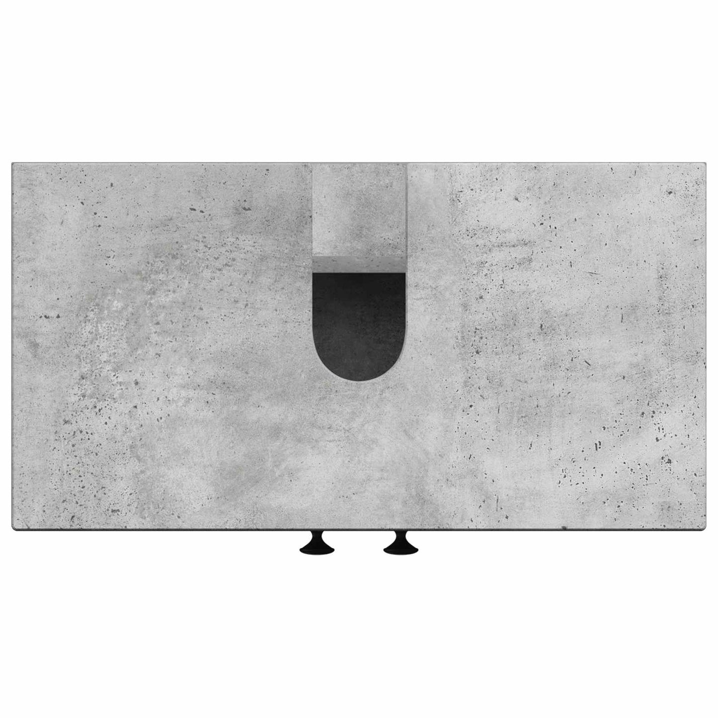 Bathroom Sink Cabinet ALKMAAR Concrete Grey 59.5 x 31.5x 59 cm