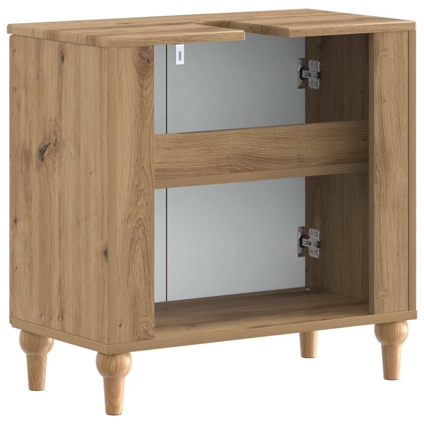 Bathroom Sink Cabinet ALKMAAR Artisan Oak 59.5 x 31.5x 59 cm