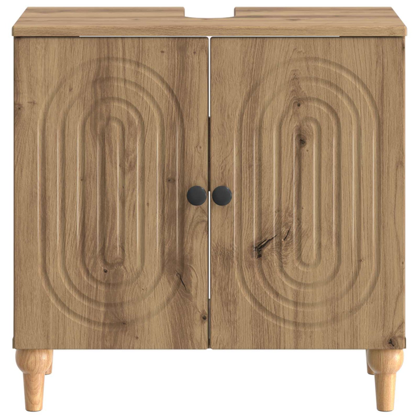 Bathroom Sink Cabinet ALKMAAR Artisan Oak 59.5 x 31.5x 59 cm