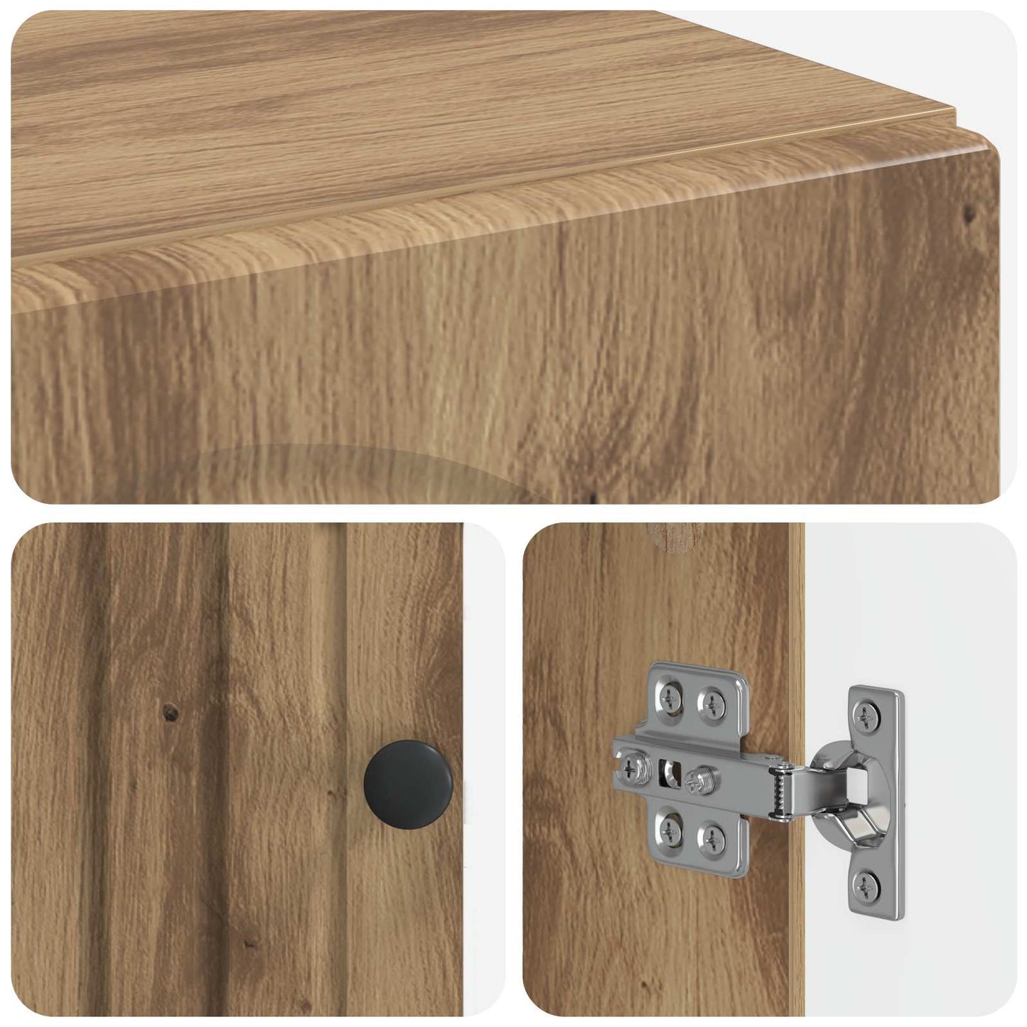 Shoe Cabinet ALKMAAR 59.5 x 39.5 x 90 cm Engineered Wood