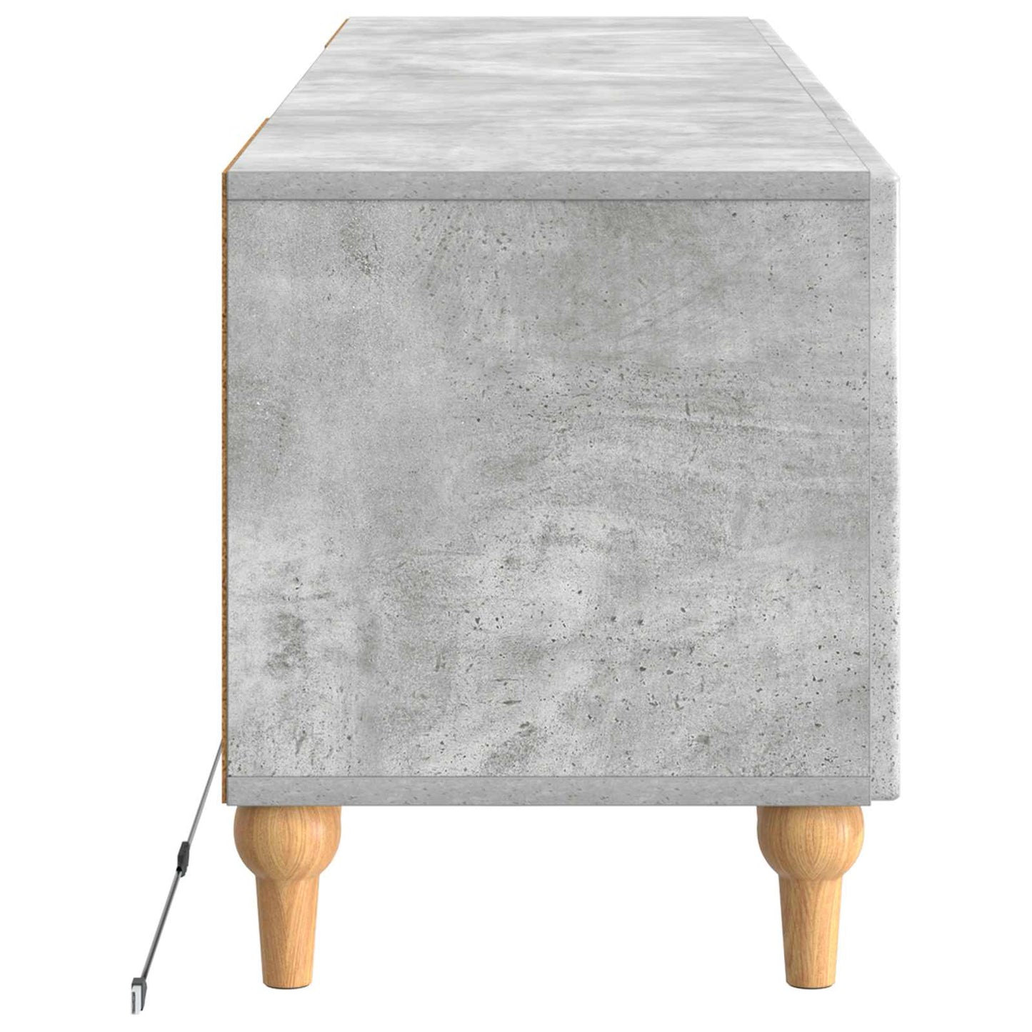 LED TV Cabinet Concrete Grey Engineered Wood
