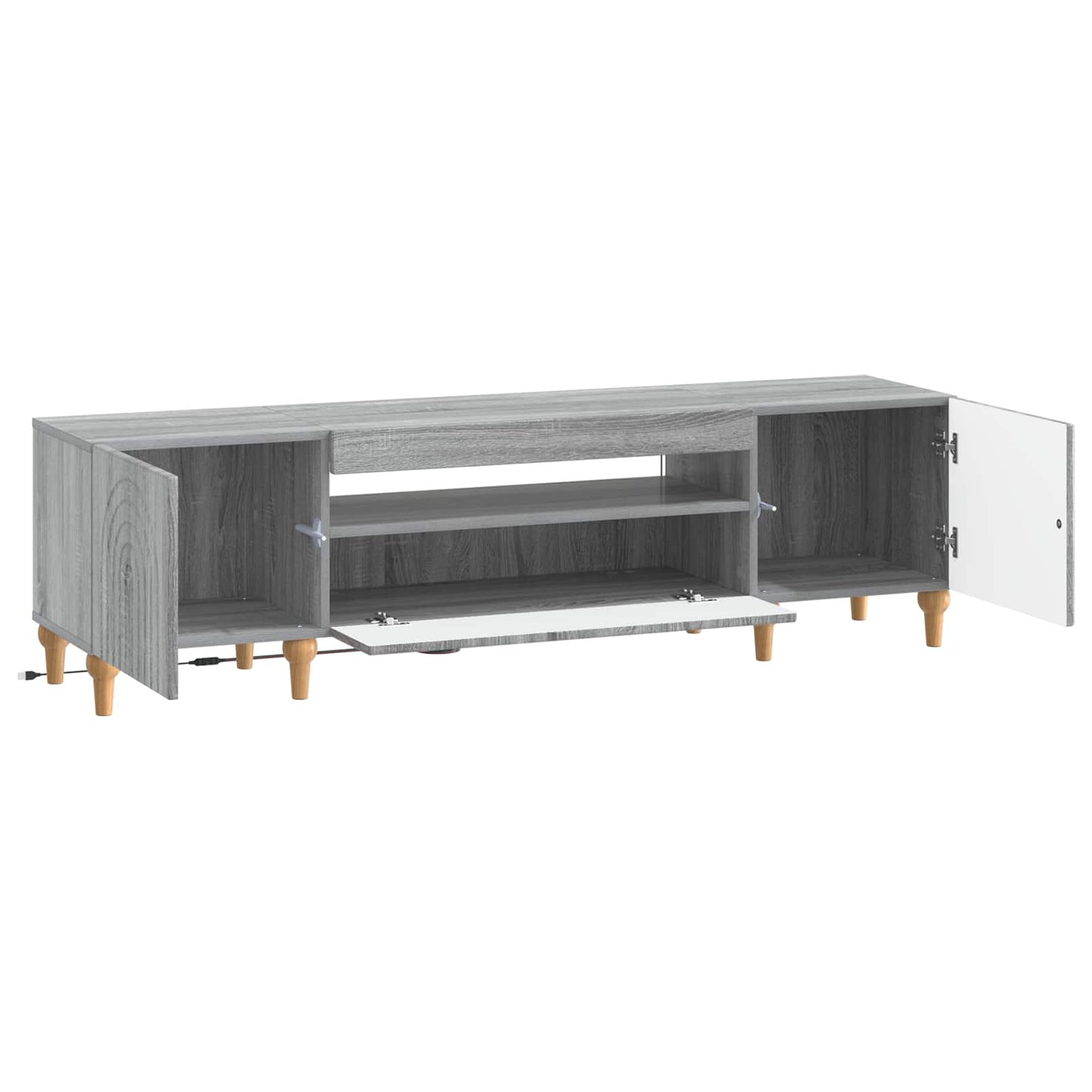 LED TV Cabinet Grey Sonoma Engineered Wood