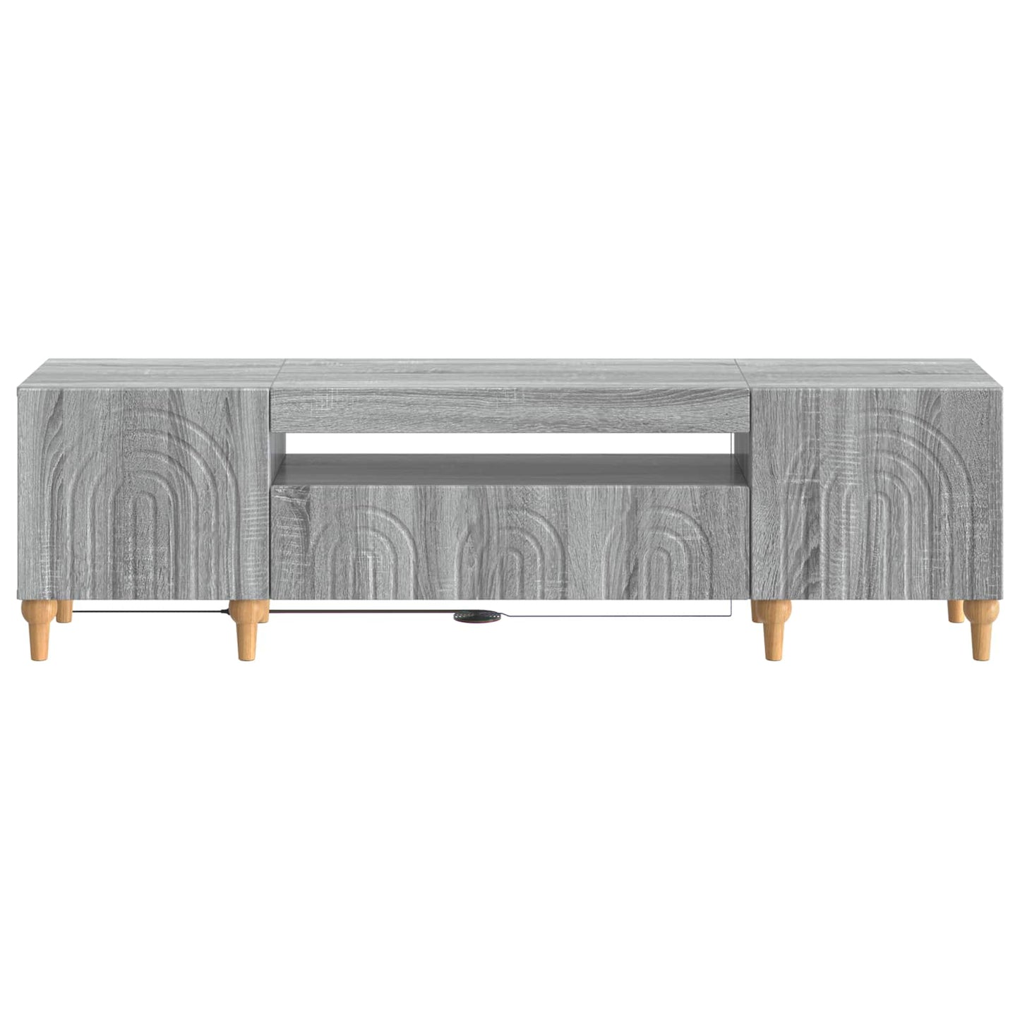 LED TV Cabinet Grey Sonoma Engineered Wood