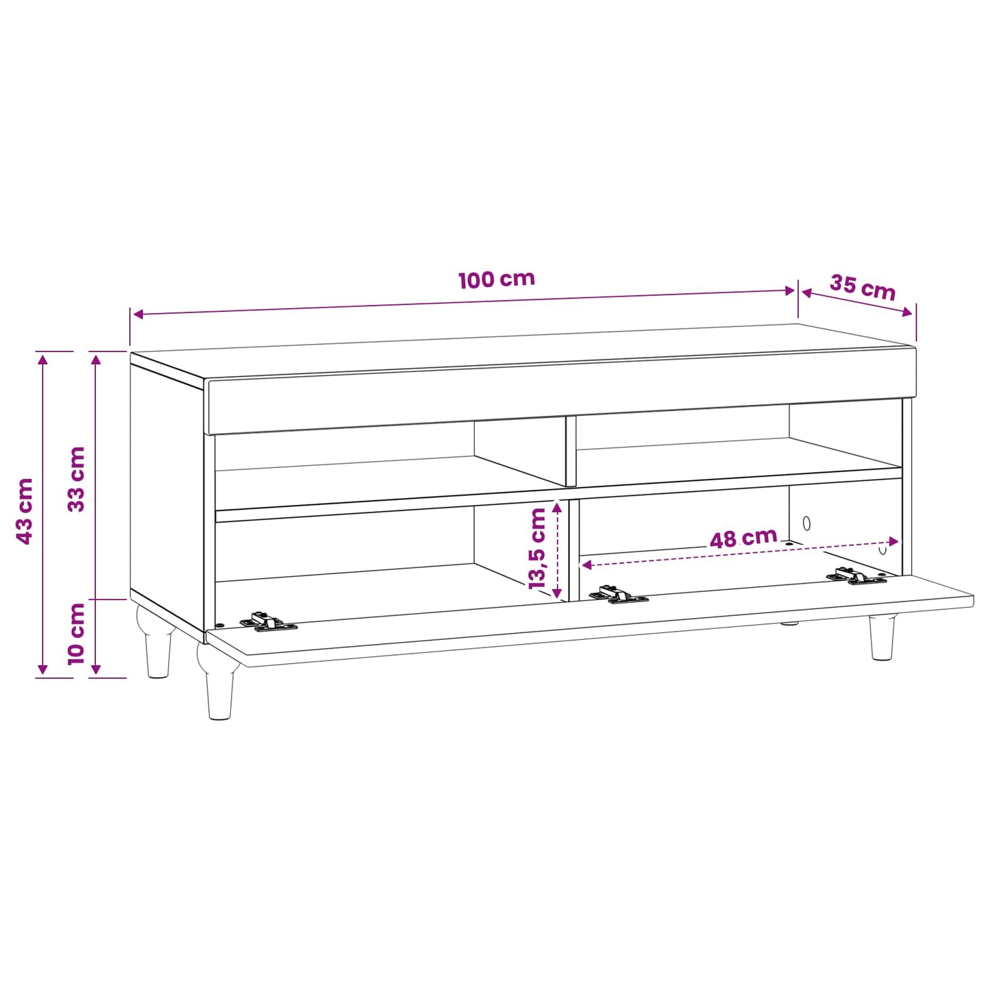 LED TV Cabinet Concrete Grey Engineered Wood