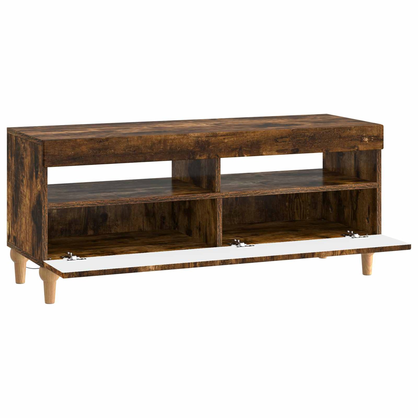 LED TV Cabinet Smoked Oak Engineered Wood