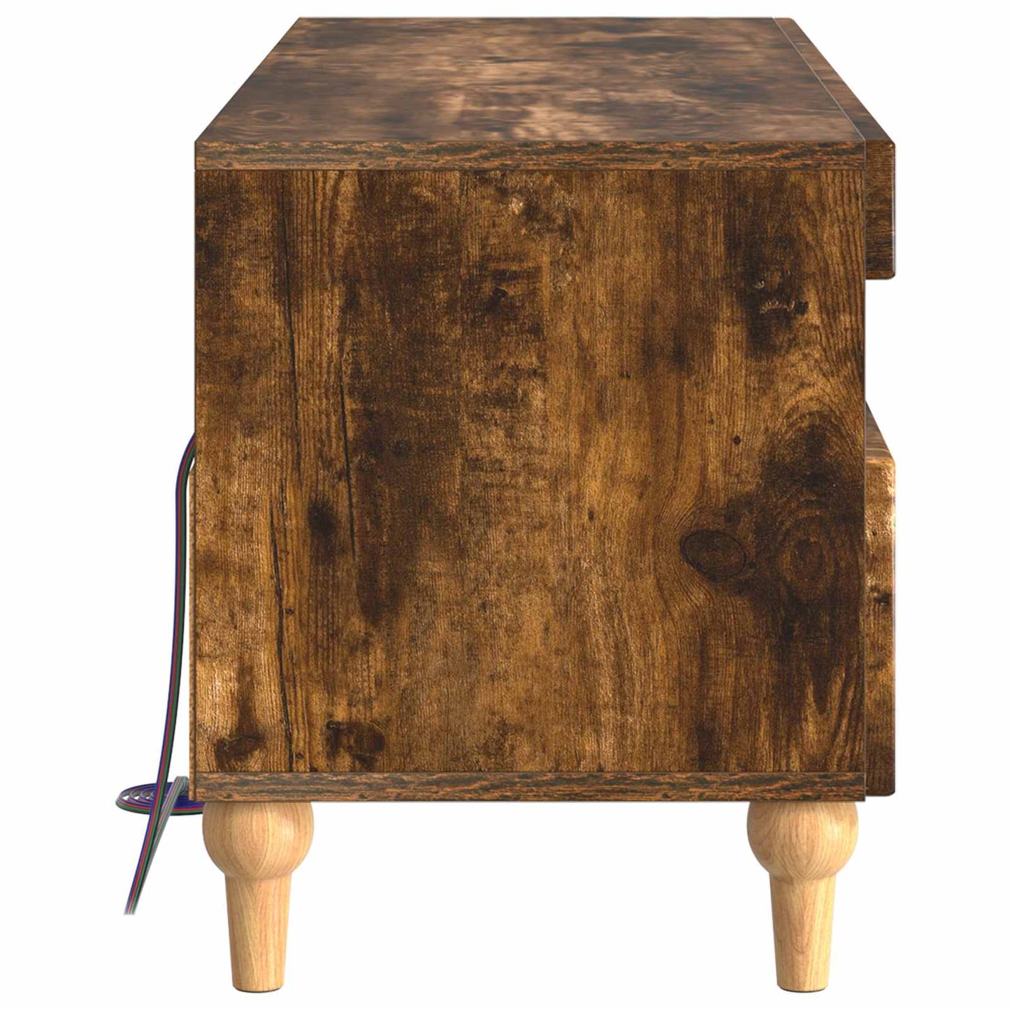 LED TV Cabinet Smoked Oak Engineered Wood