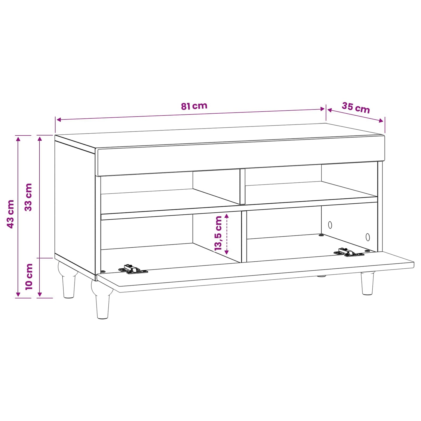 LED TV Cabinet Sonoma Oak Engineered Wood