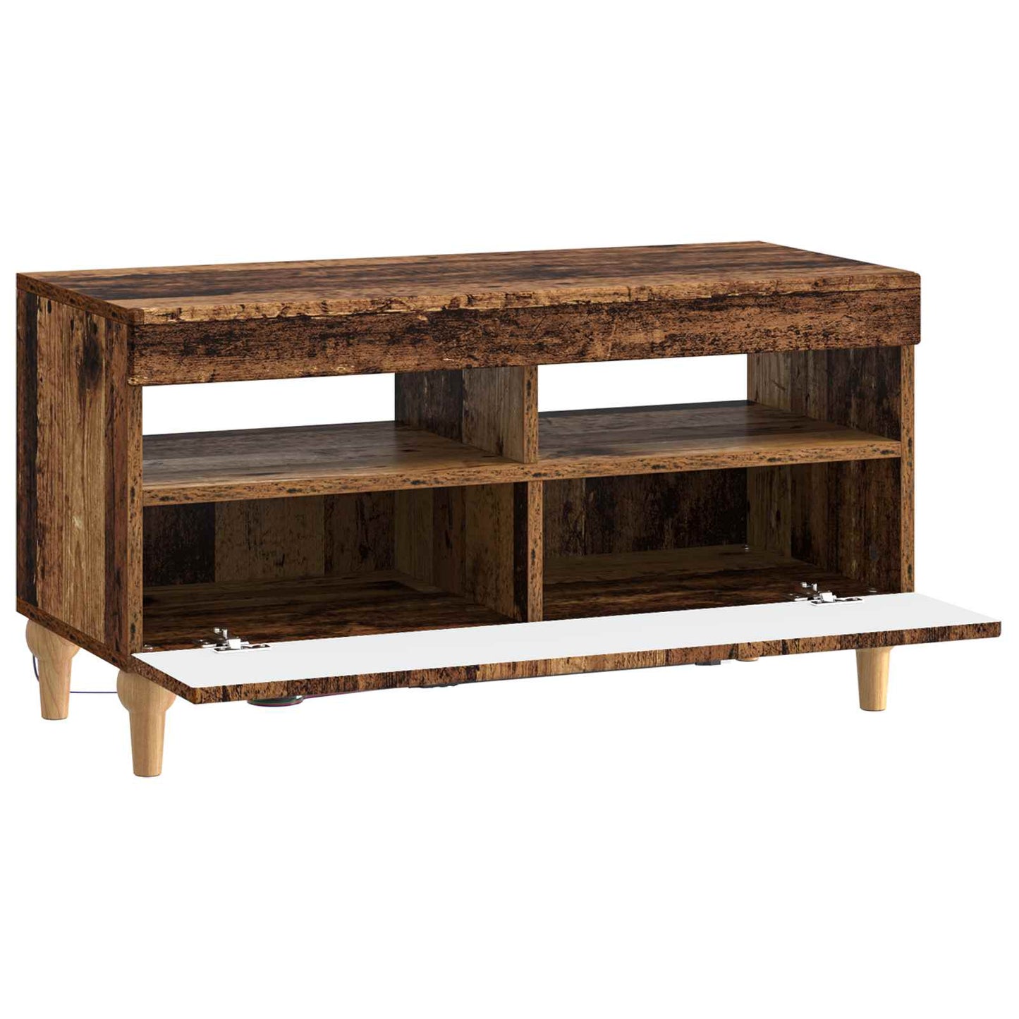 LED TV Cabinet Old Wood Engineered Wood