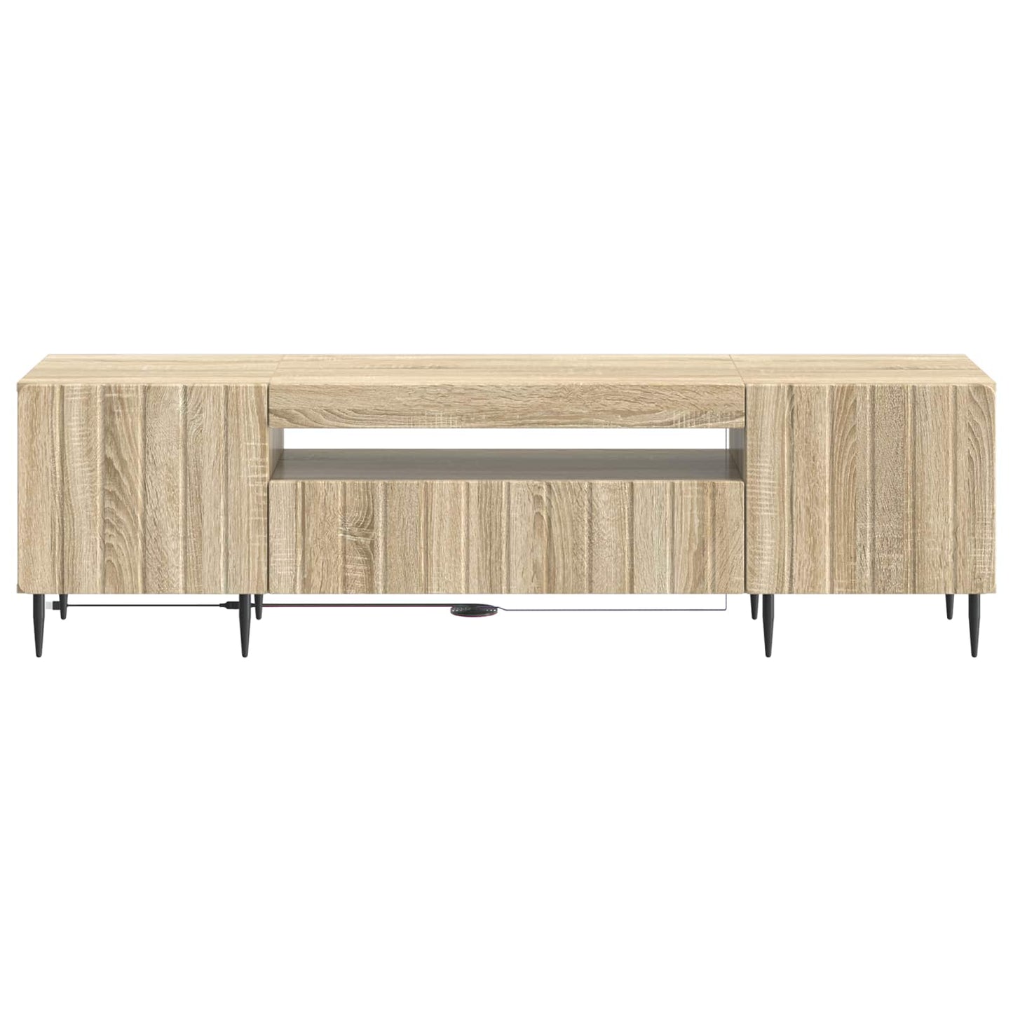 LED TV Cabinet Sonoma Oak Engineered Wood