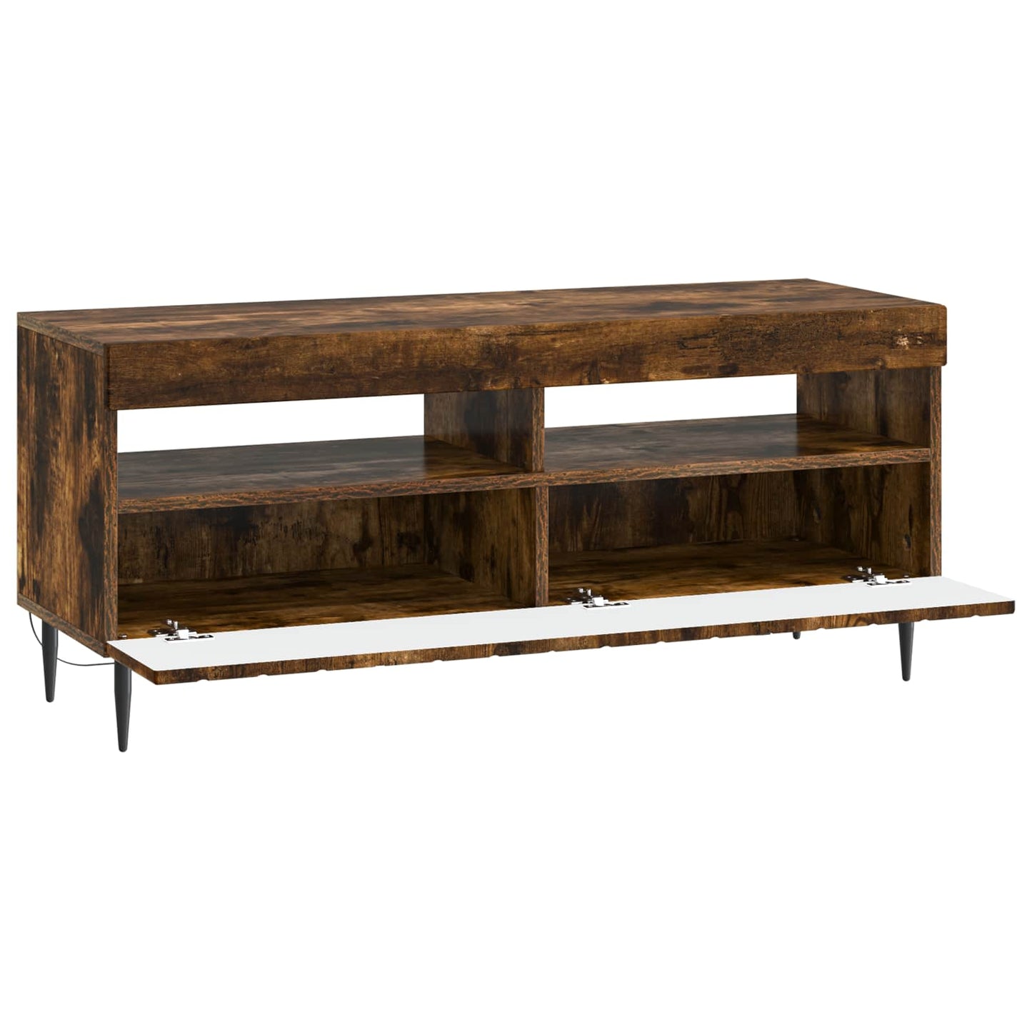 LED TV Cabinet Smoked Oak Engineered Wood