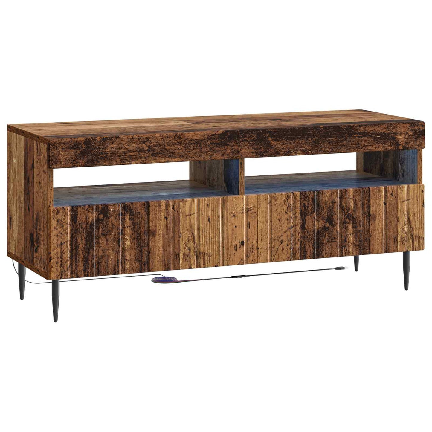 LED TV Cabinet Old Wood Engineered Wood