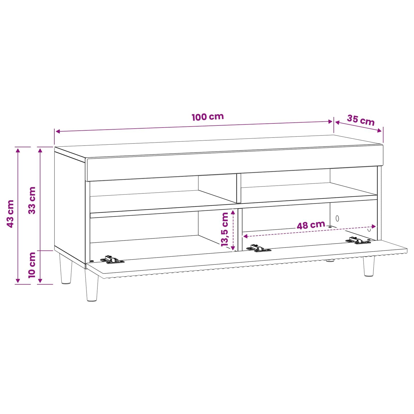 LED TV Cabinet Grey Sonoma Engineered Wood