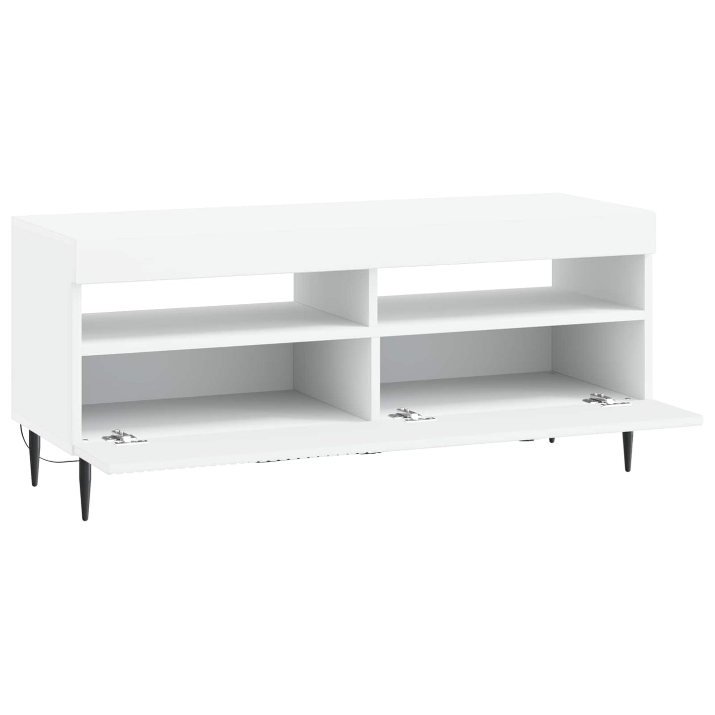 LED TV Cabinet White Engineered Wood