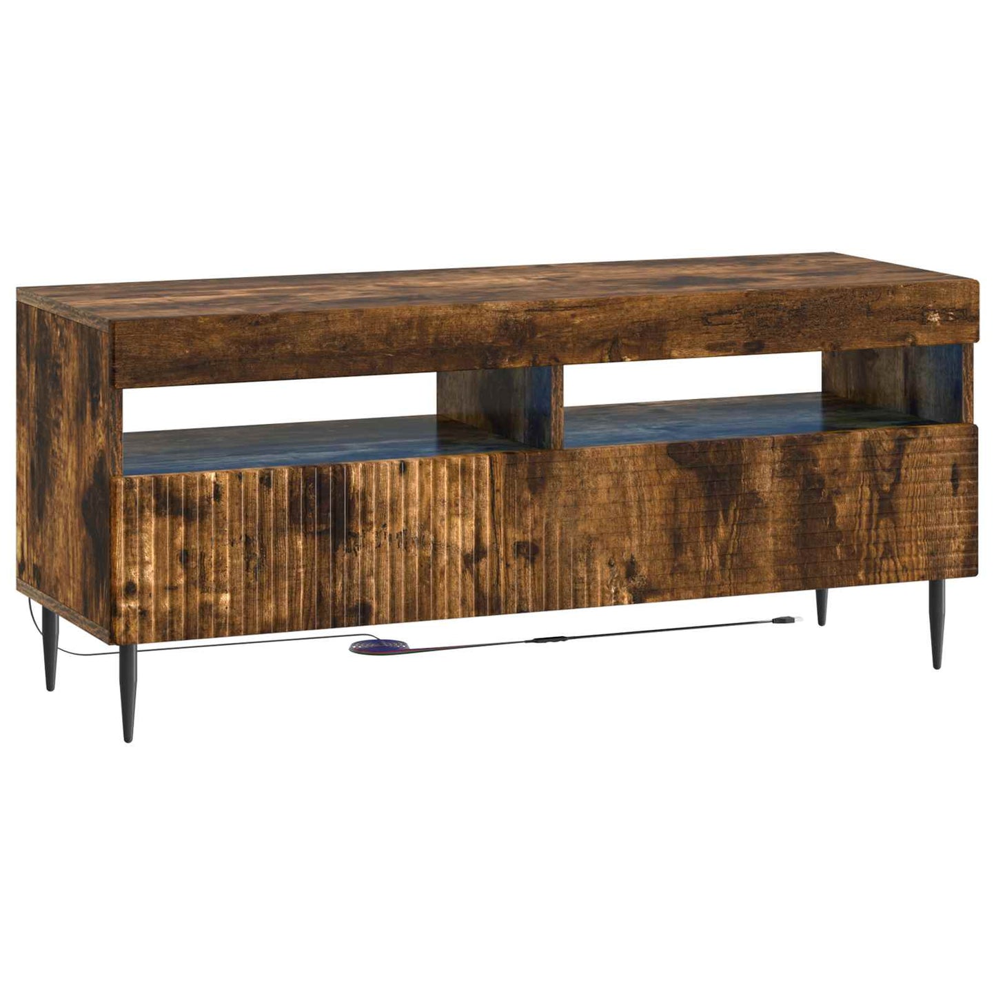 LED TV Cabinet Smoked Oak Engineered Wood