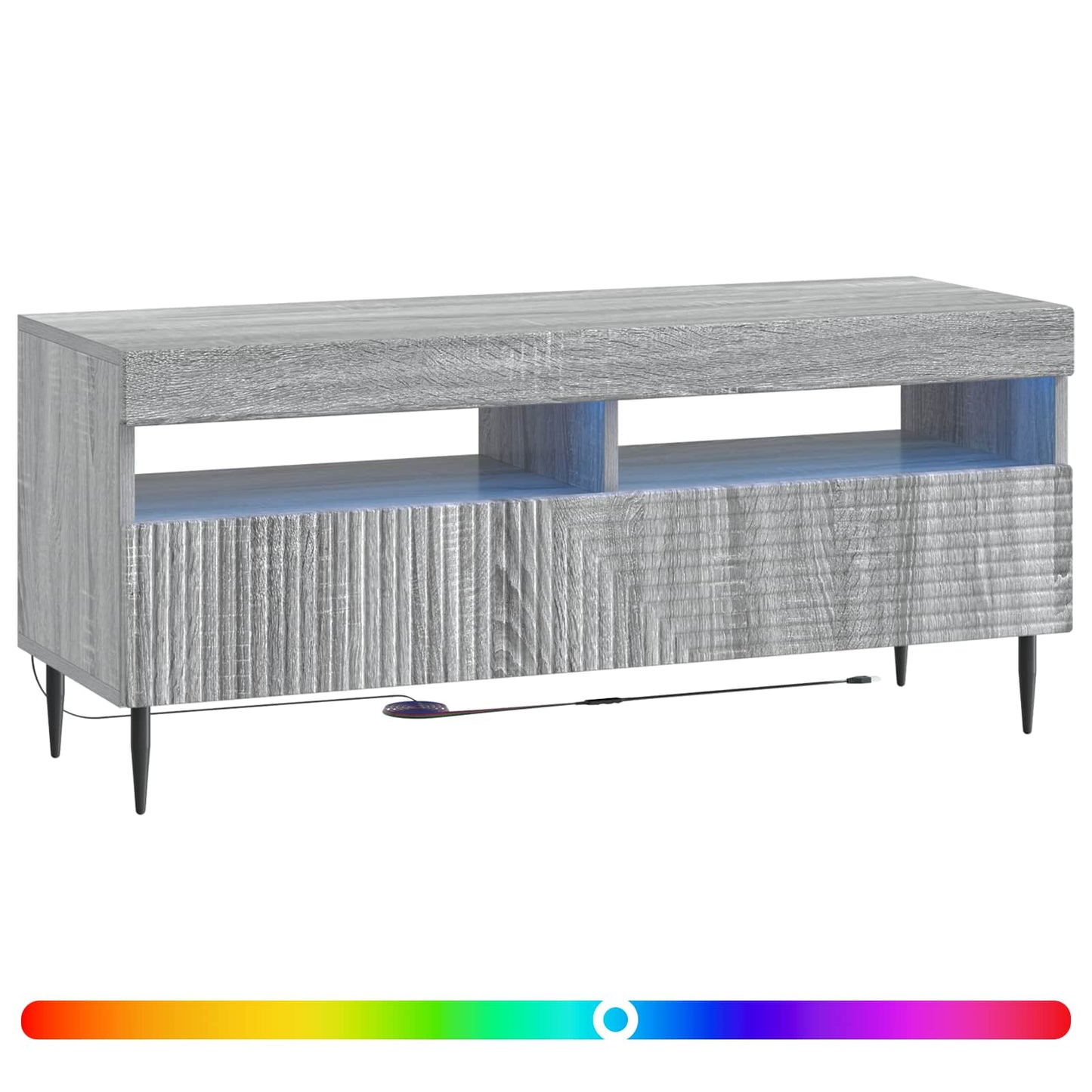 LED TV Cabinet Grey Sonoma Engineered Wood