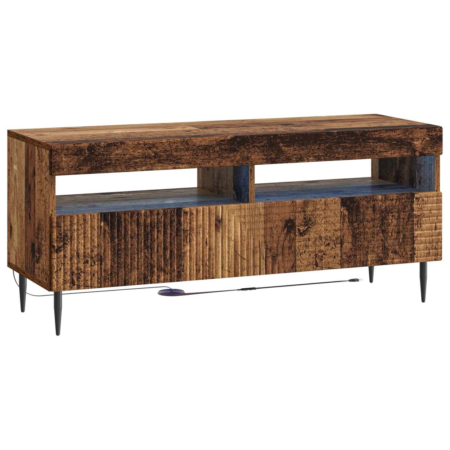 LED TV Cabinet Old Wood Engineered Wood