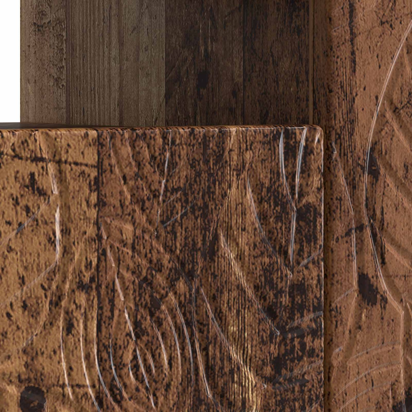 LED TV Cabinet Old Wood Engineered Wood