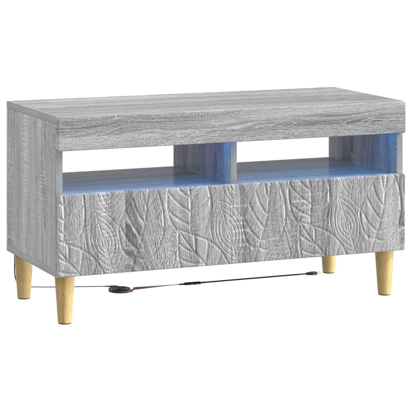 LED TV Cabinet Grey Sonoma Engineered Wood