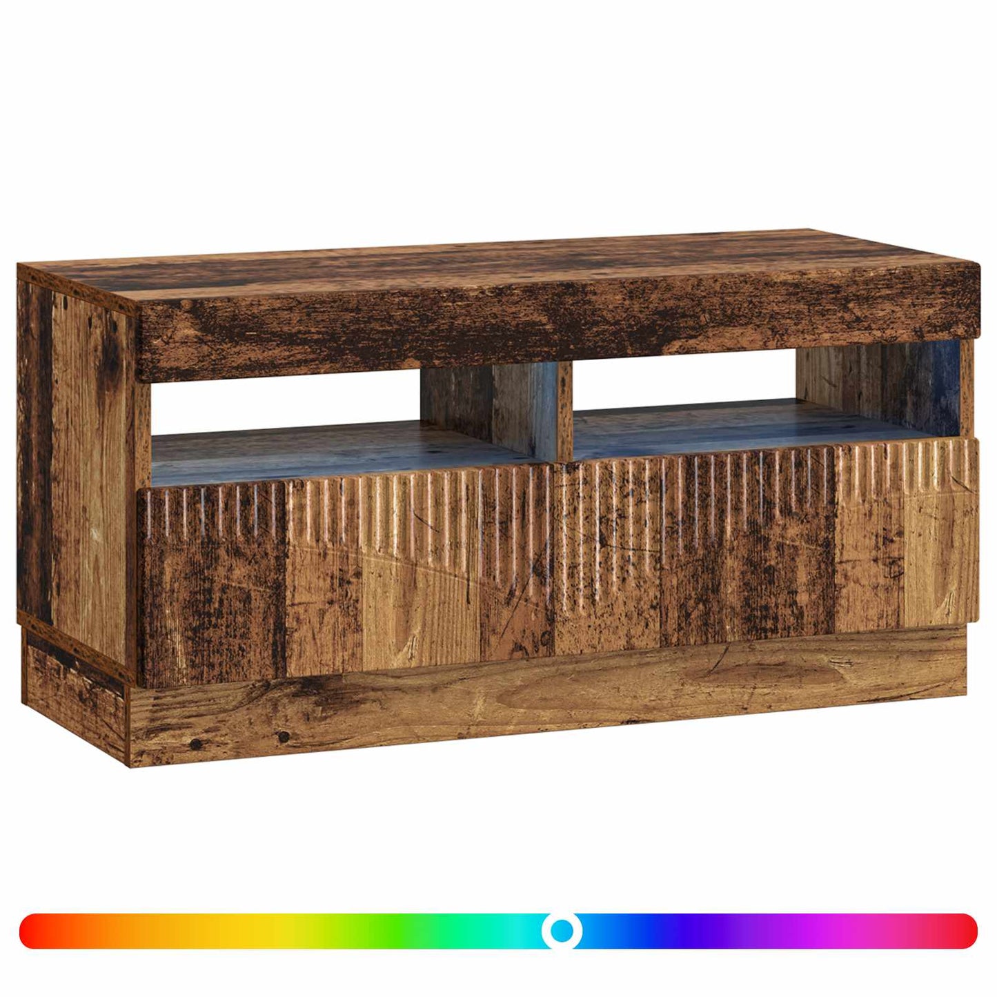 LED TV Cabinet Old Wood Engineered Wood