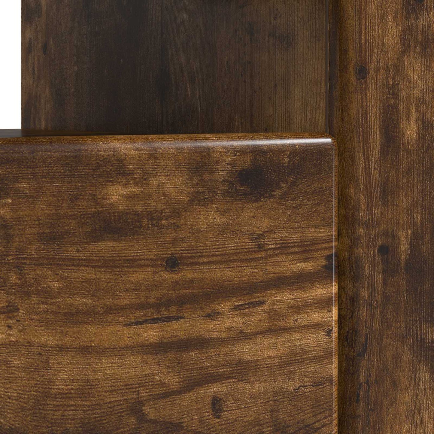 LED TV Cabinet Smoked Oak Engineered Wood