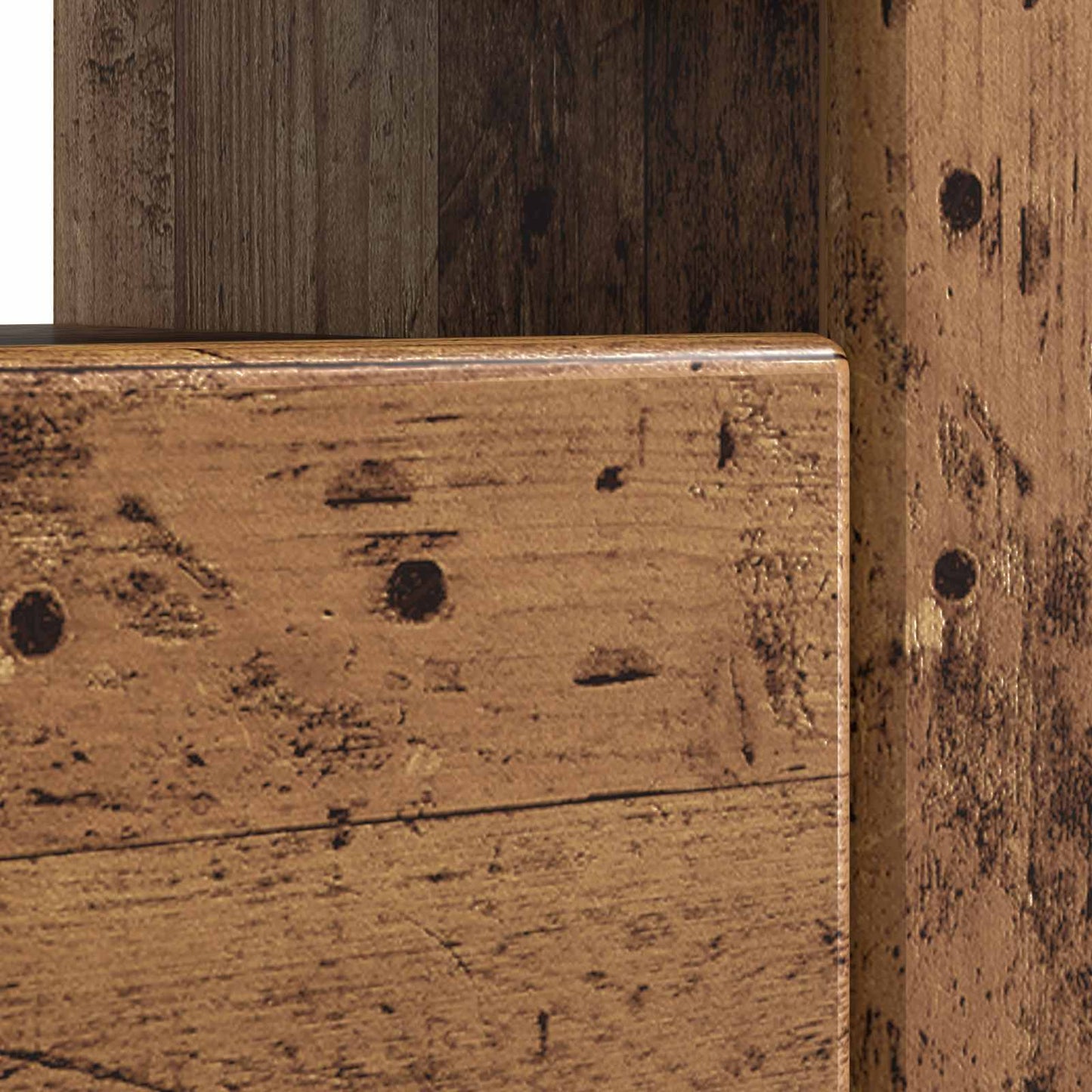 LED TV Cabinet Old Wood Engineered Wood
