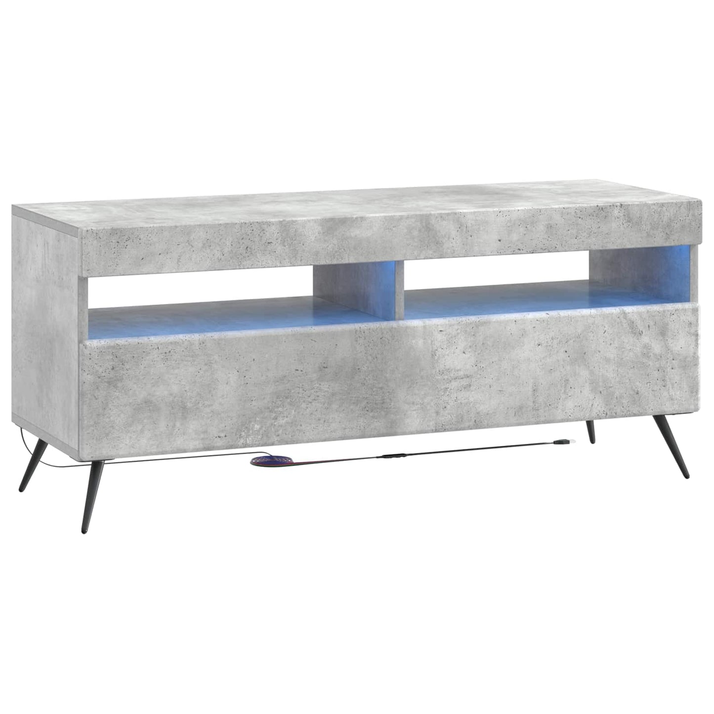 LED TV Cabinet Concrete Grey Engineered Wood