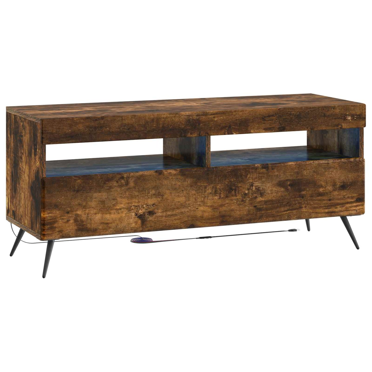 LED TV Cabinet Smoked Oak Engineered Wood