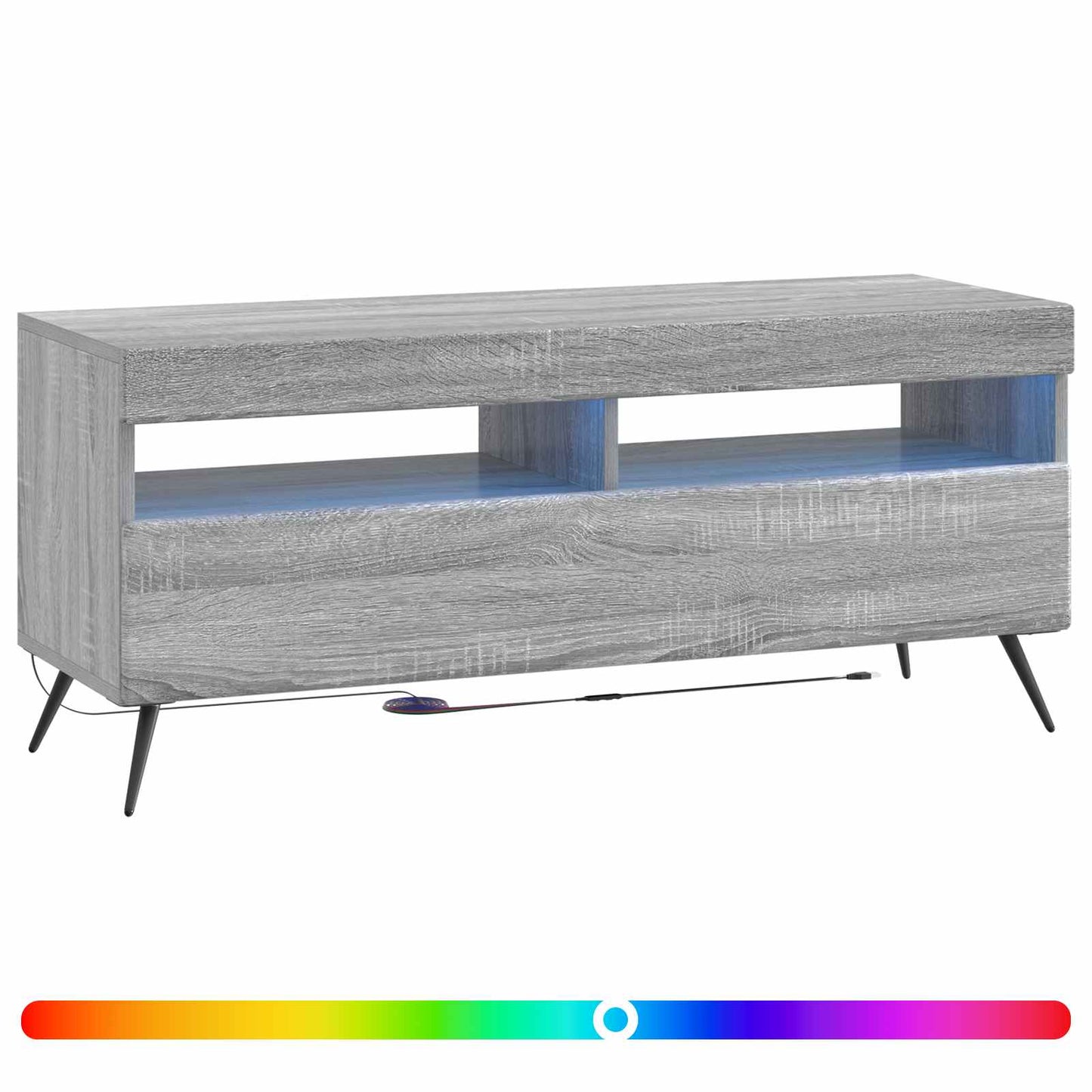 LED TV Cabinet Grey Sonoma Engineered Wood