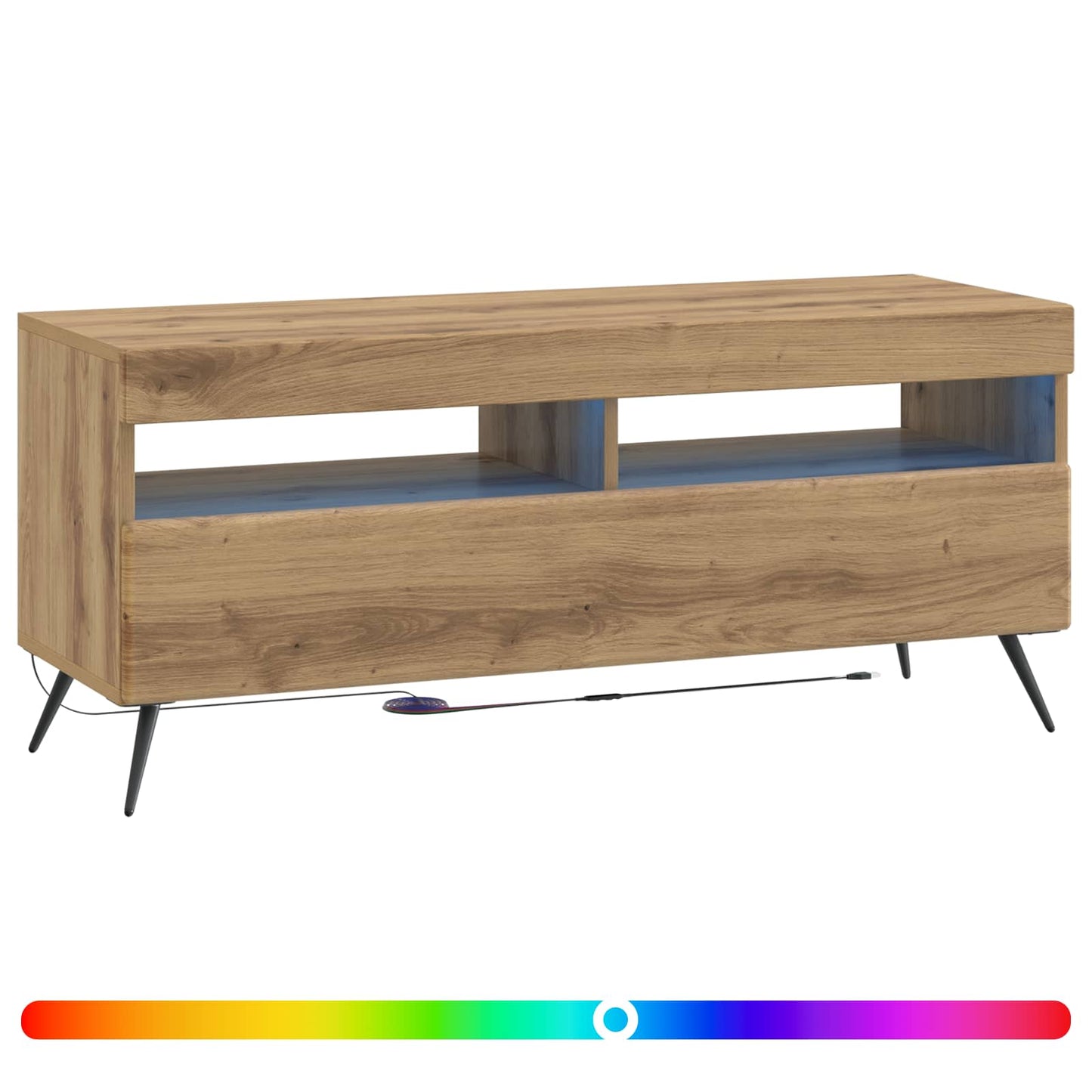 LED TV Cabinet Old Wood Engineered Wood