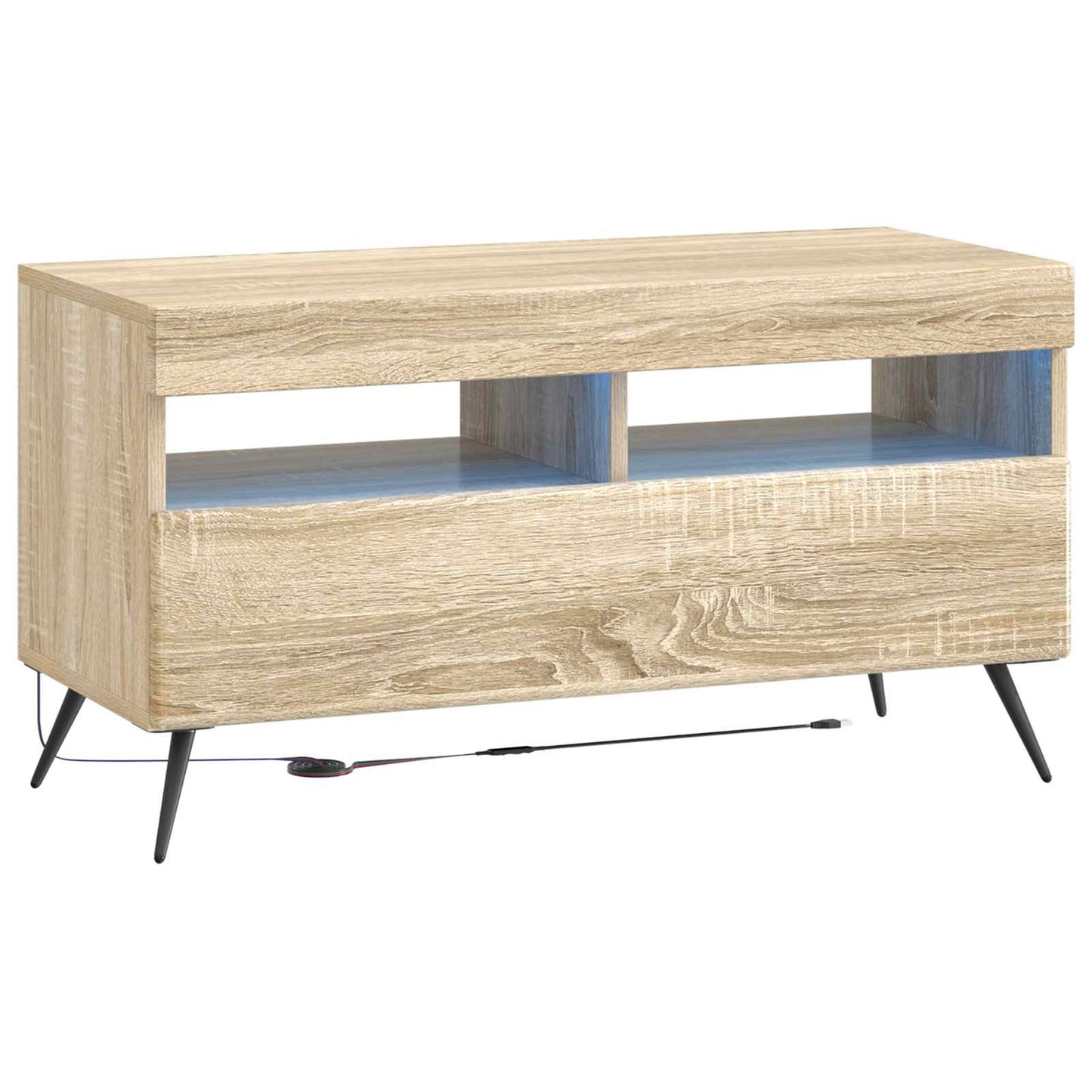 LED TV Cabinet Sonoma Oak Engineered Wood