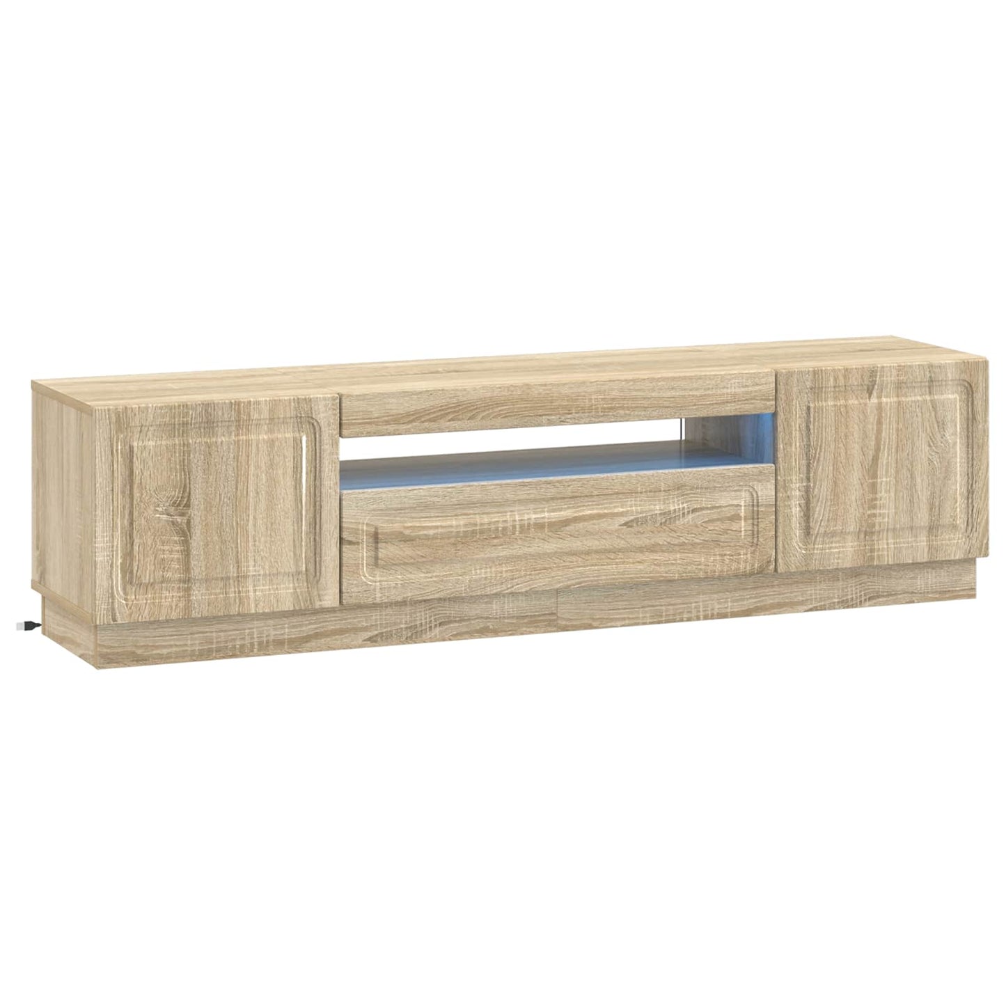 LED TV Cabinet Sonoma Oak Engineered Wood