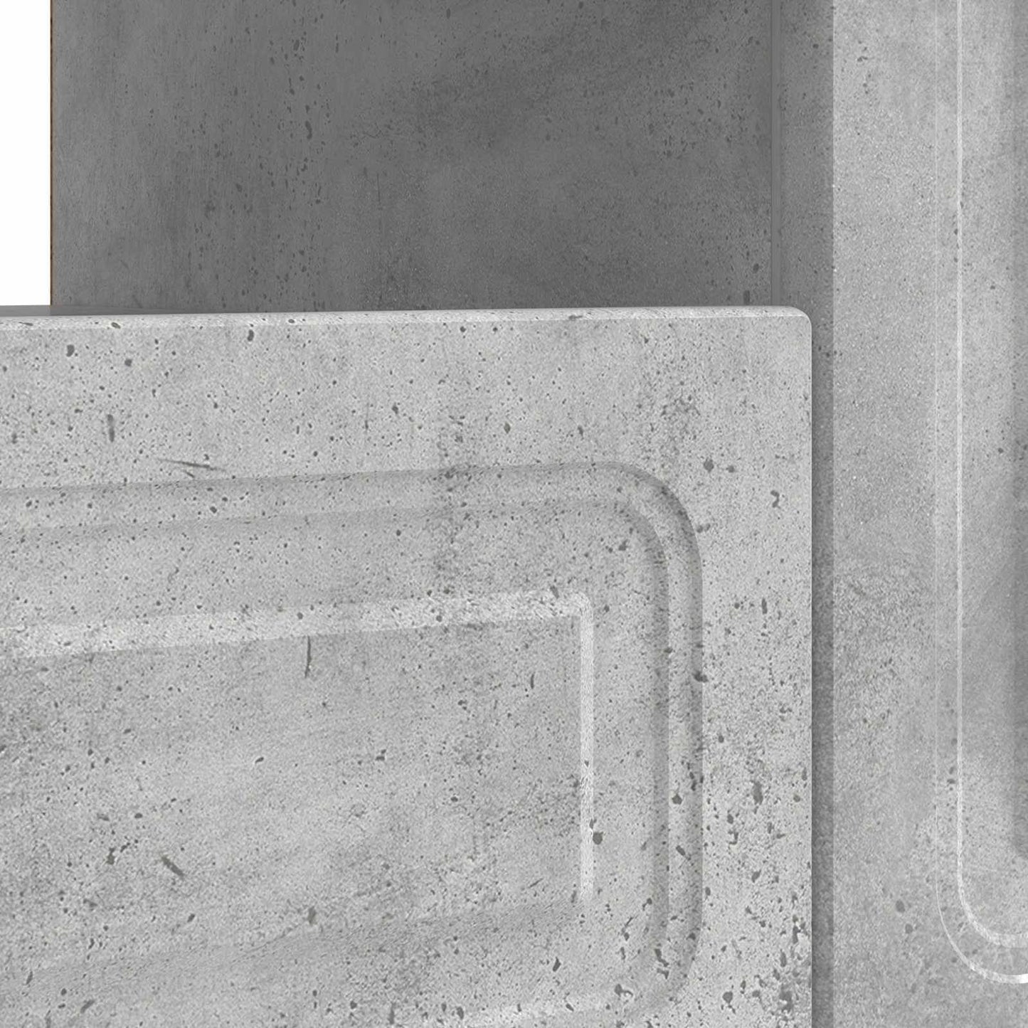 LED TV Cabinet Concrete Grey Engineered Wood