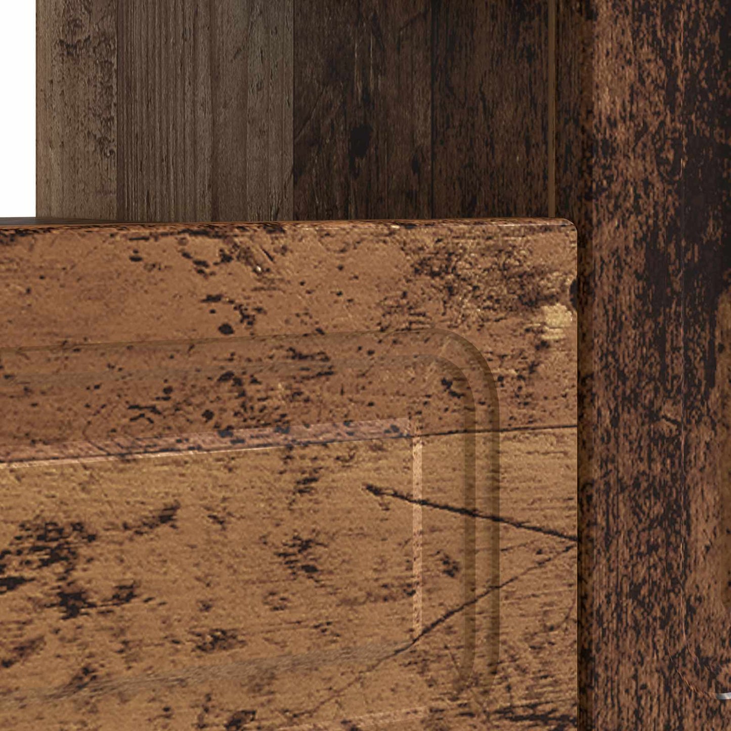 LED TV Cabinet Old Wood Engineered Wood