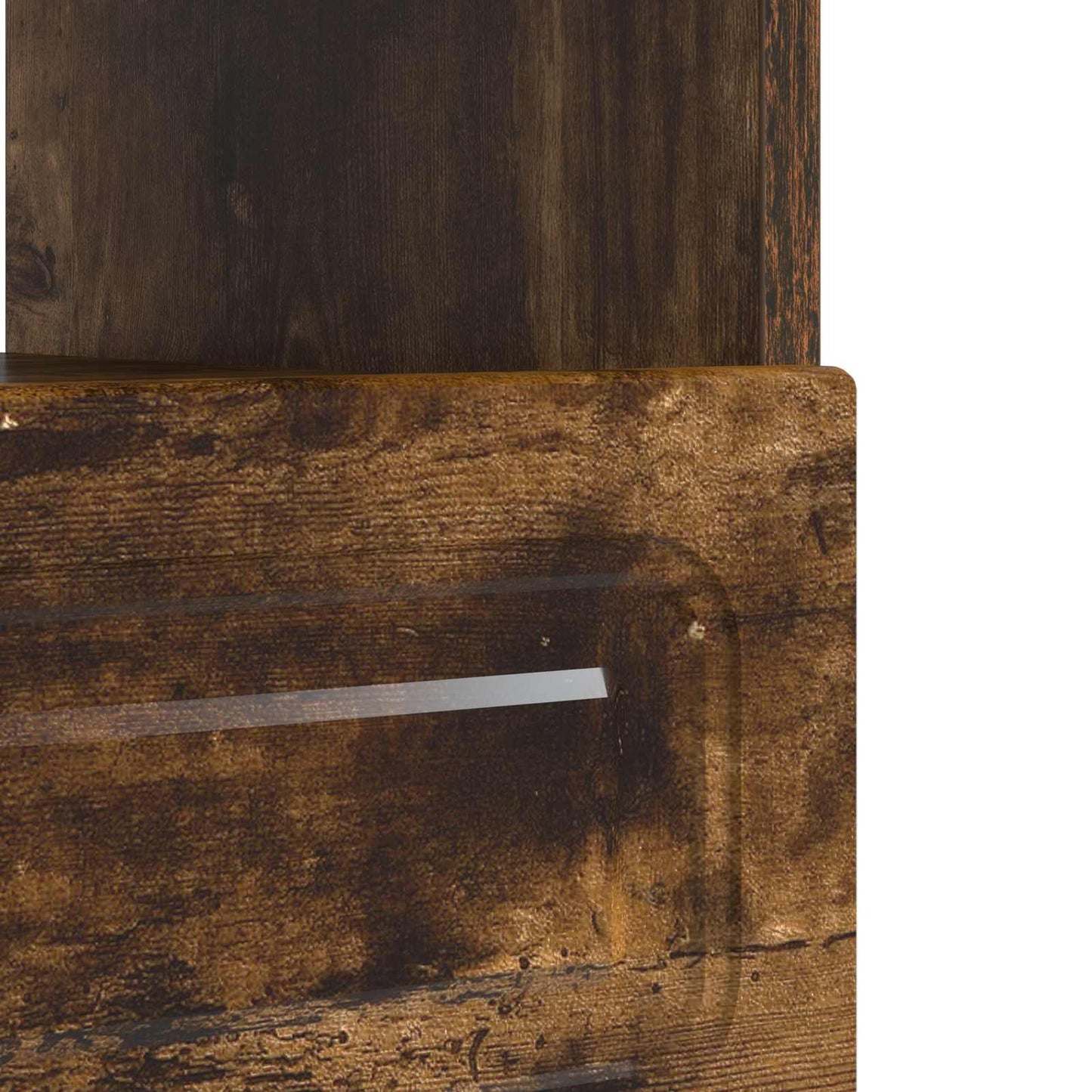 LED TV Cabinet Smoked Oak Engineered Wood