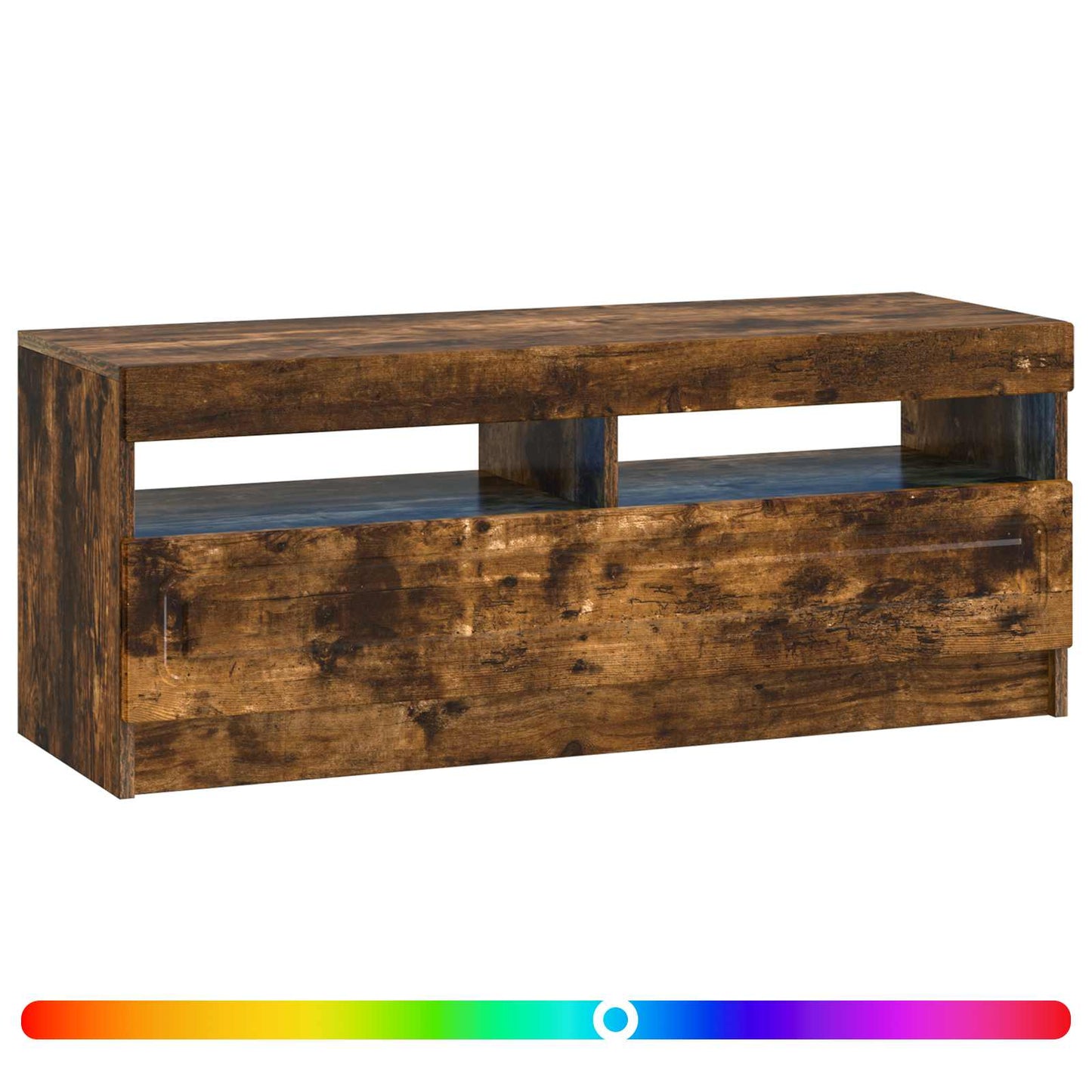 LED TV Cabinet Smoked Oak Engineered Wood