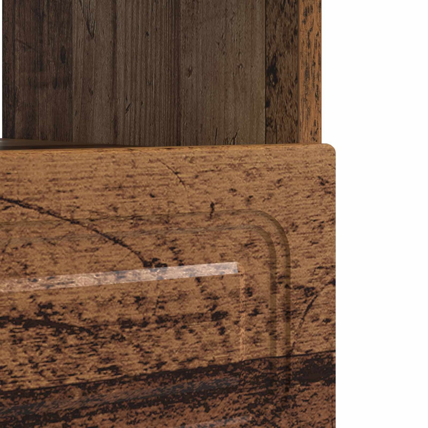 LED TV Cabinet Old Wood Engineered Wood