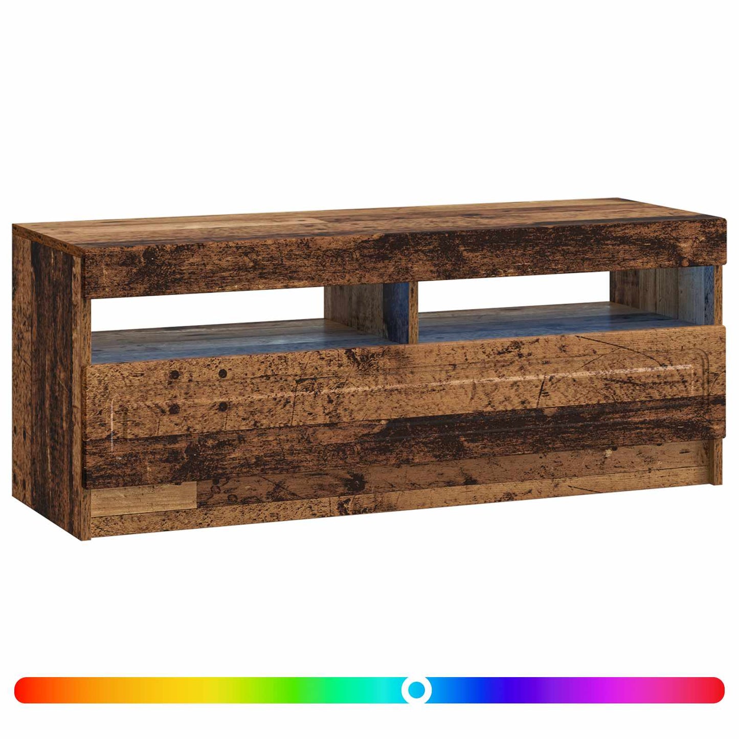 LED TV Cabinet Old Wood Engineered Wood