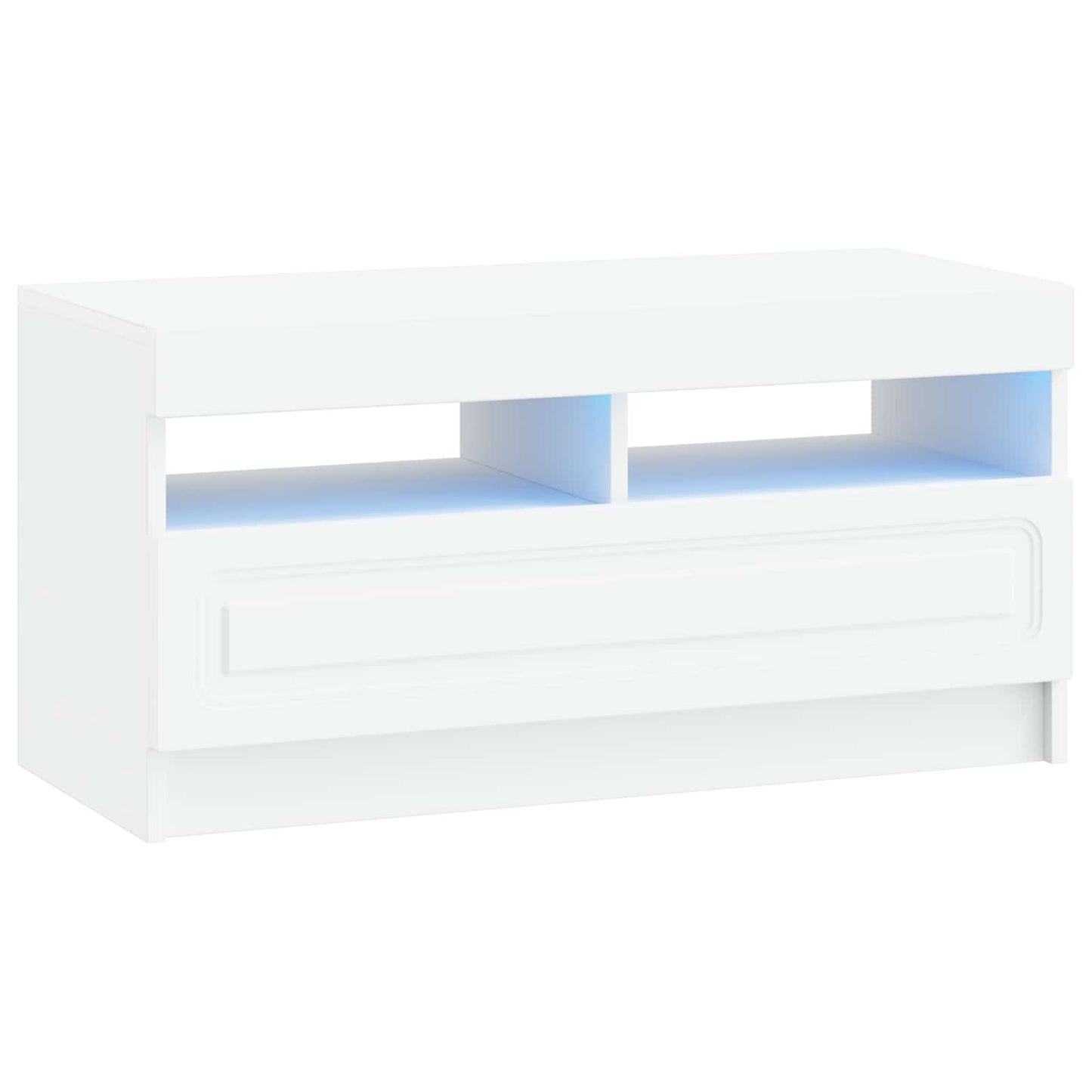 LED TV Cabinet White Engineered Wood