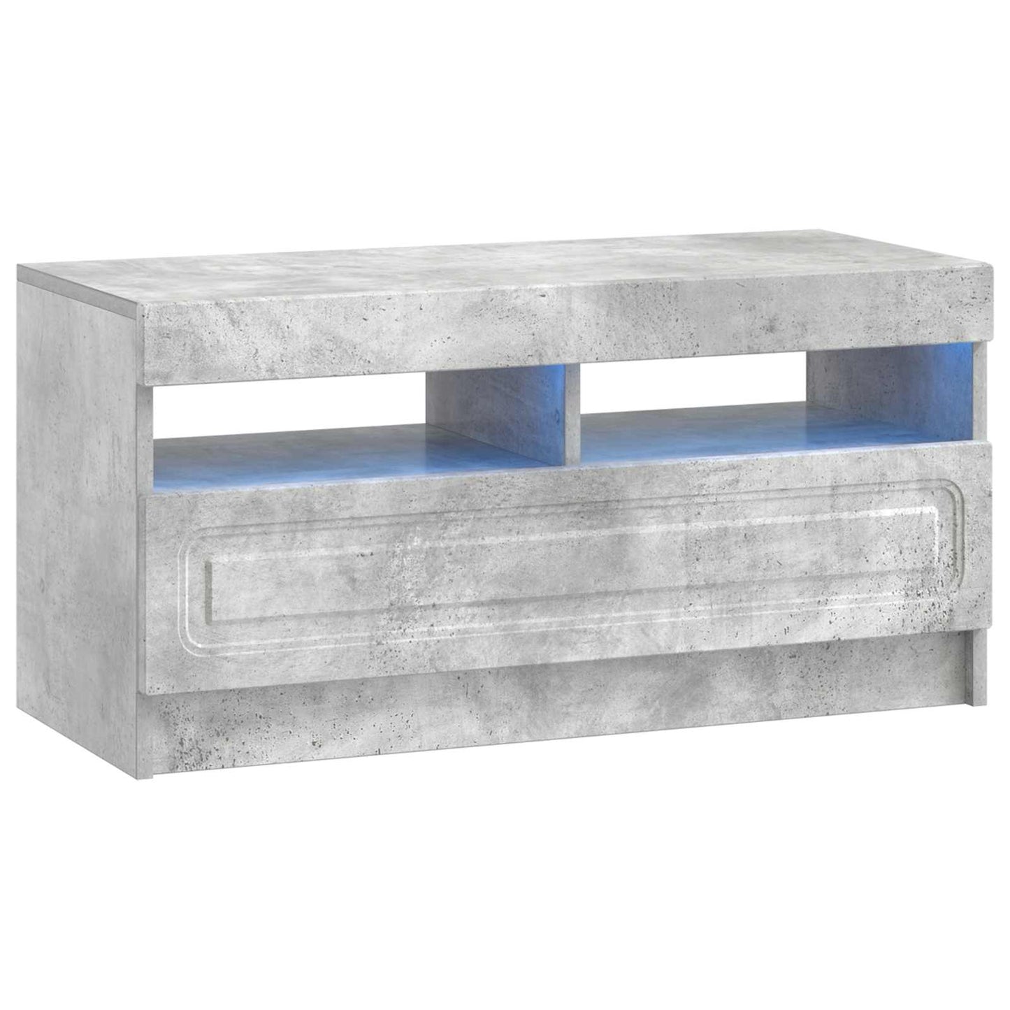 LED TV Cabinet Concrete Grey Engineered Wood